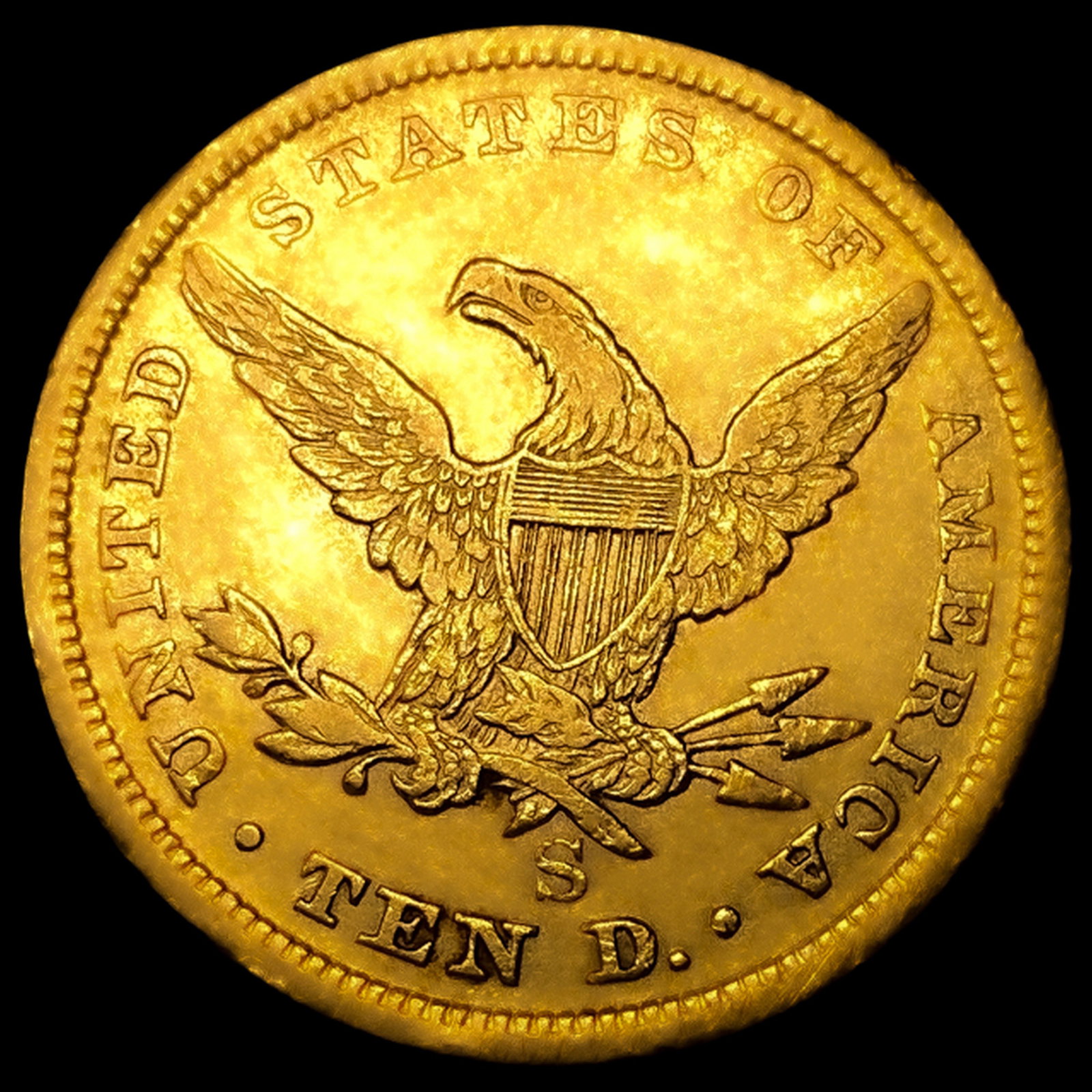 1854-S $10 Gold Eagle - 2
