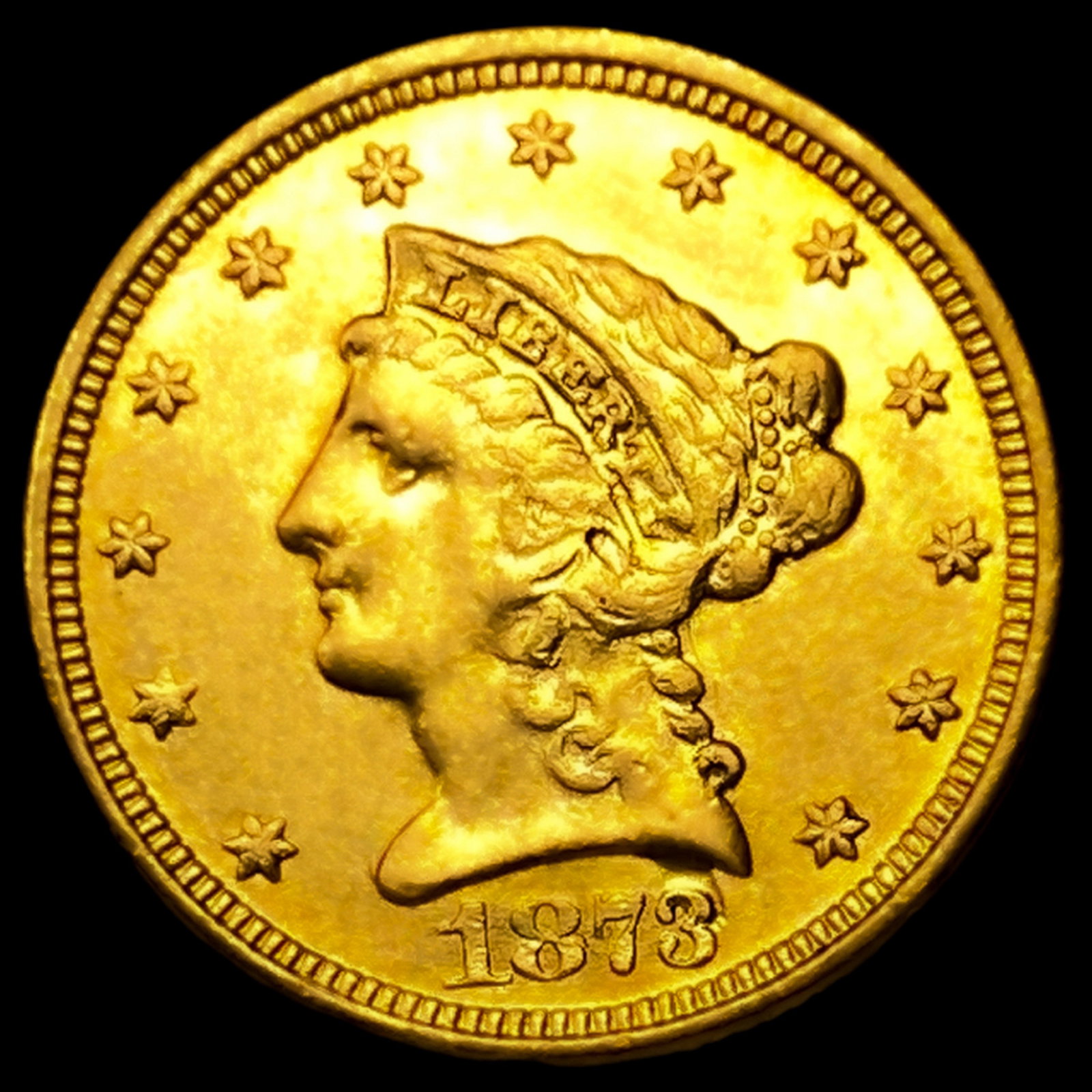 1873 $2.50 Gold Quarter Eagle: 1873 $2.50 Gold Quarter Eagle