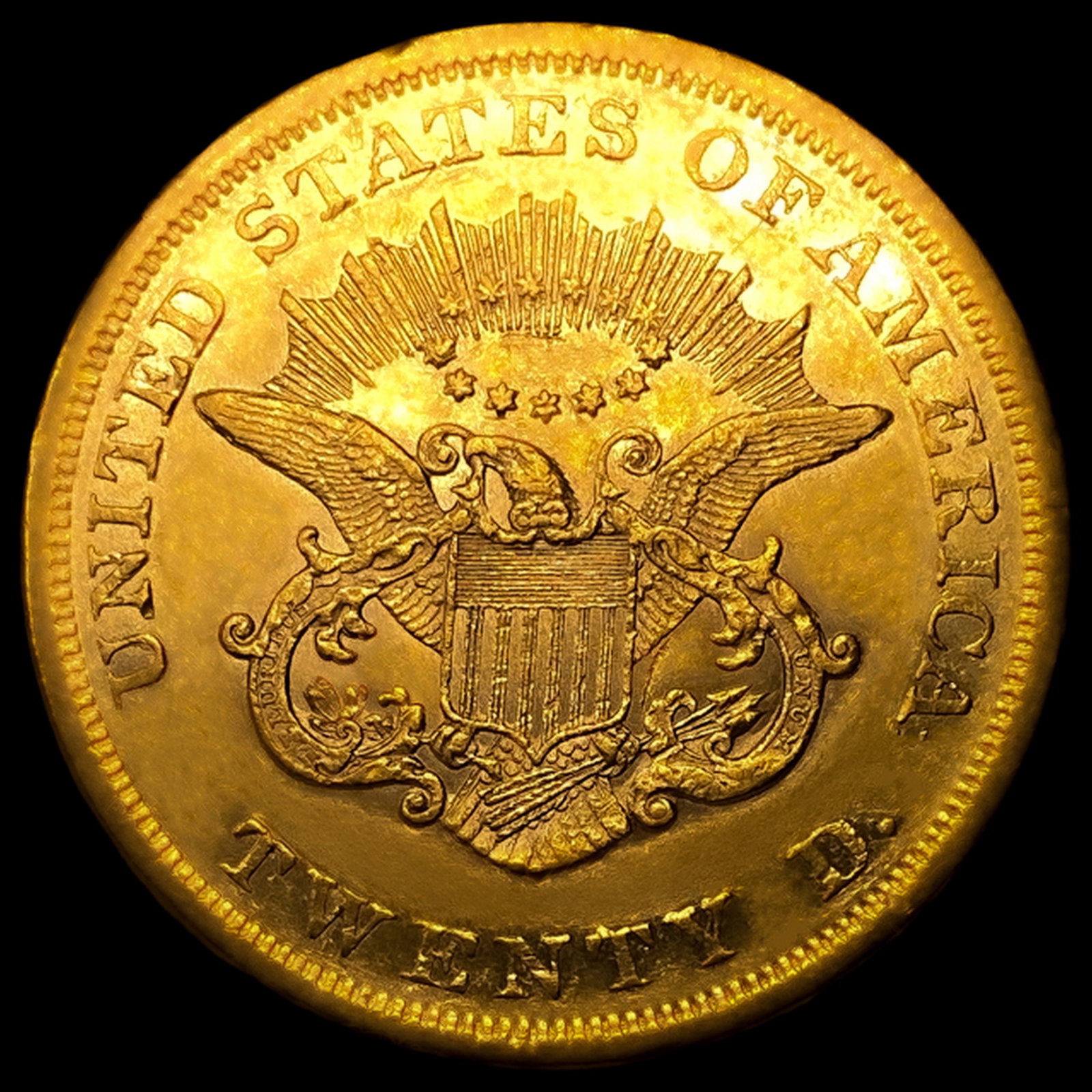 1863 $20 Gold Double Eagle - 2