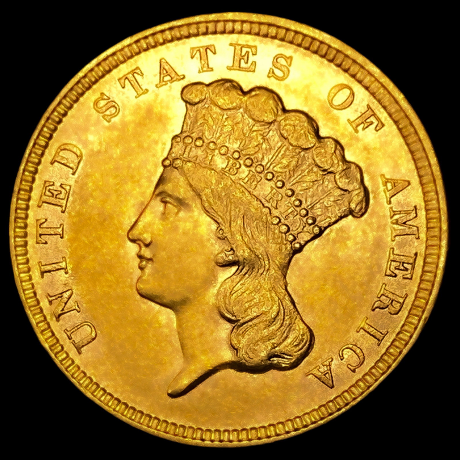 1854 $3 Gold Piece: 1854 $3 Gold Piece