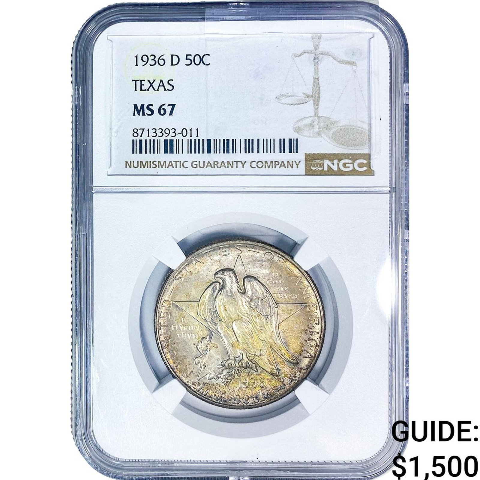 1936-D Texas Half Dollar NGC MS67 (1 of 4)