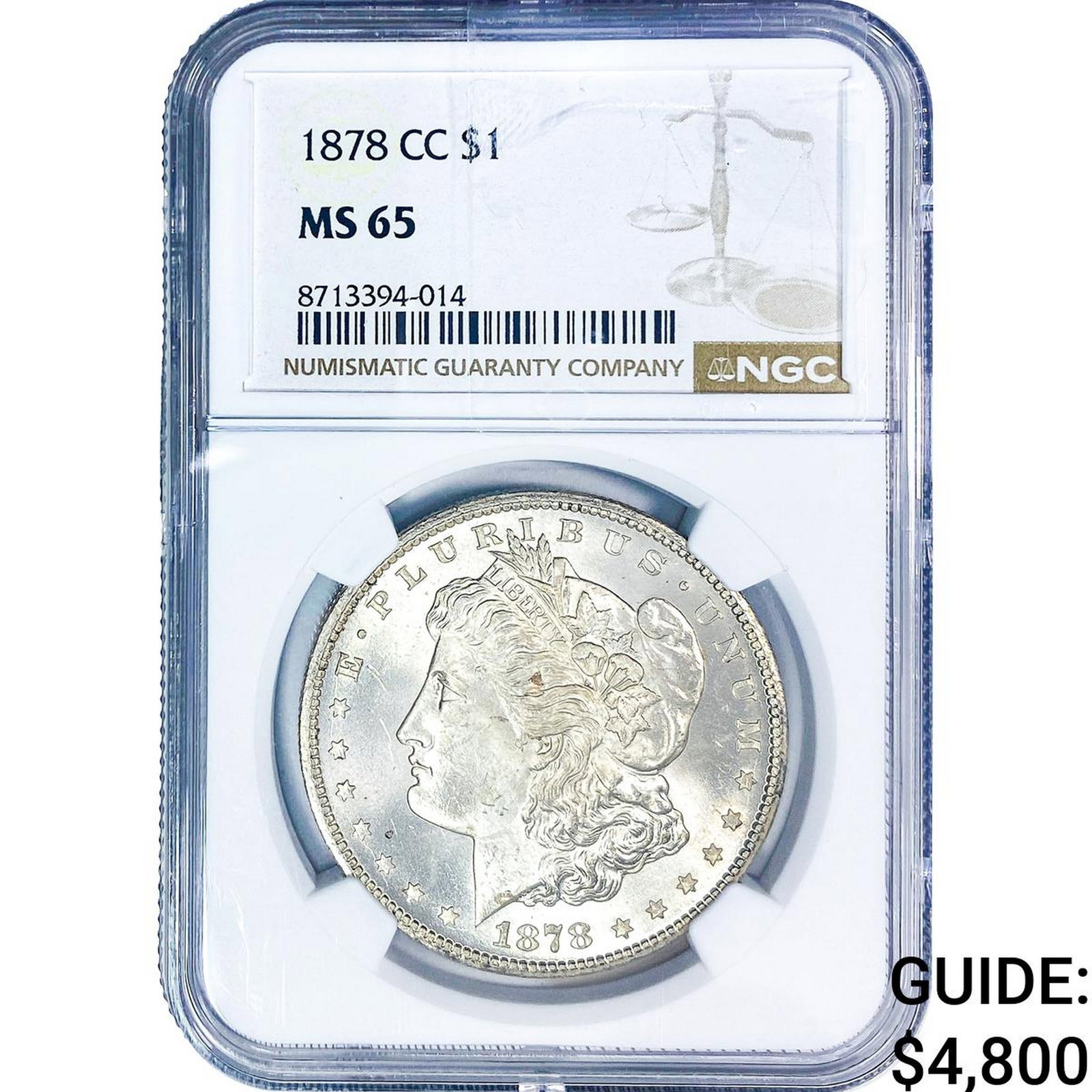 1878-CC Morgan Silver Dollar NGC MS65 (1 of 4)