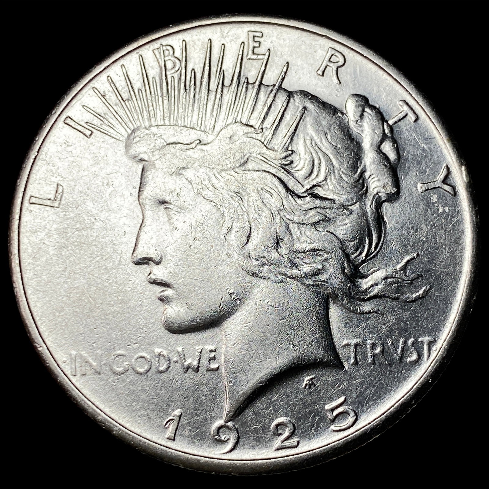 1925-S Silver Peace Dollar CHOICE AU (1 of 2)