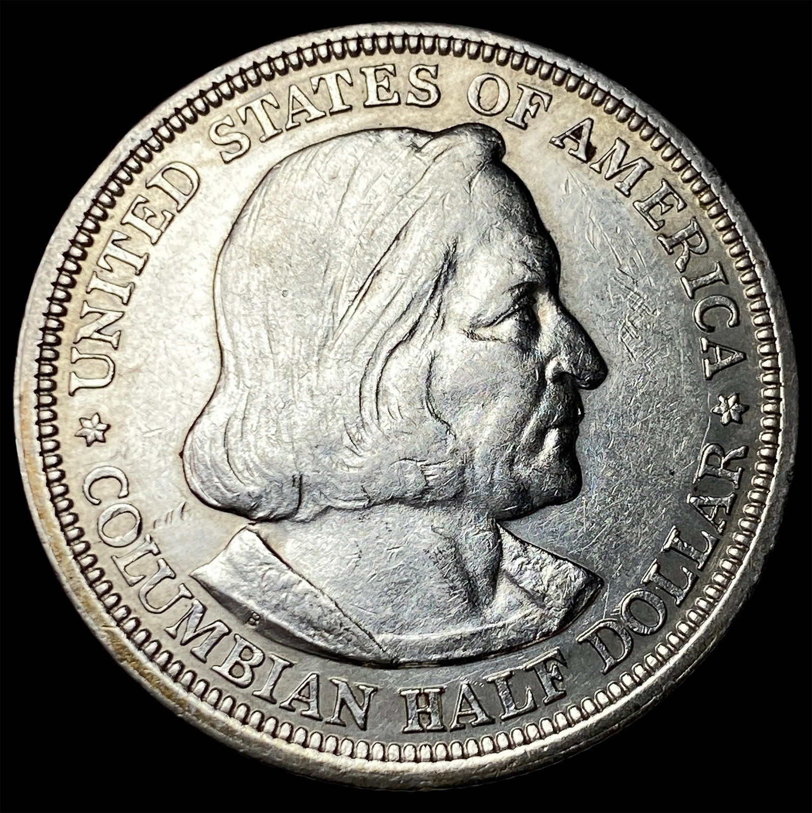 1893 Silver Columbian Expo Half Dollar CHOICE AU: 1893 Silver Columbian Expo Half Dollar CHOICE AU