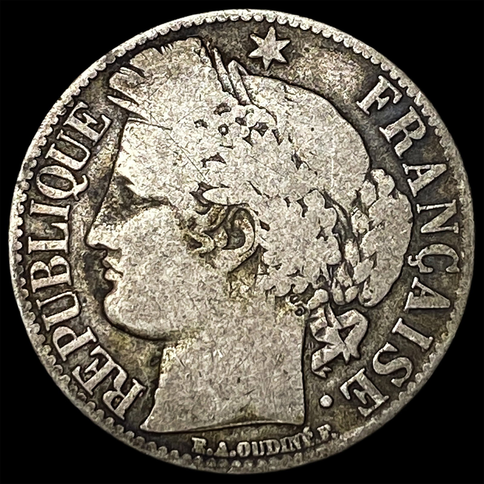 1872K France Silver 1 Franc (1 of 2)