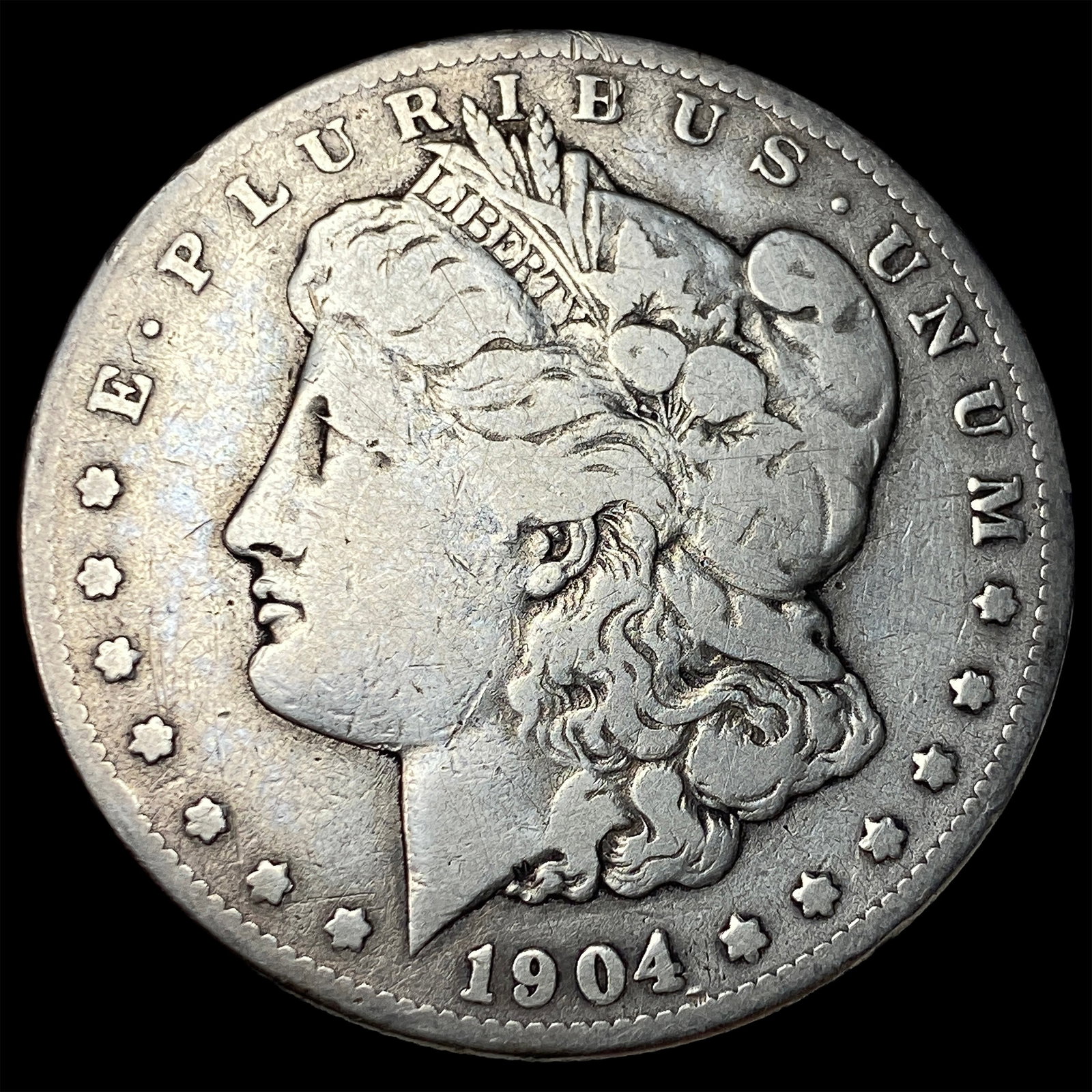 1904-S Silver Morgan Dollar NICELY CIRCULATED: 1904-S Silver Morgan Dollar NICELY CIRCULATED