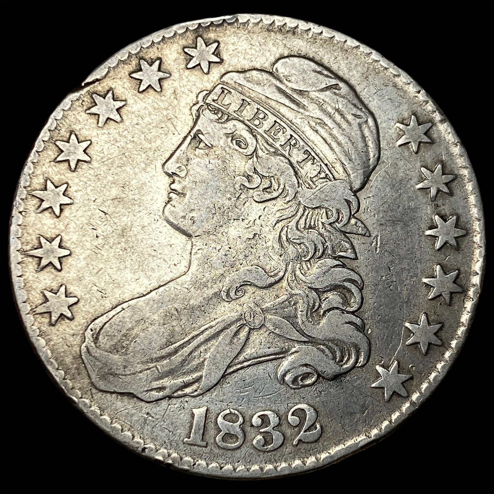 1832 Capped Bust Half Dollar LIGHTLY CIRCULATED (1 of 2)
