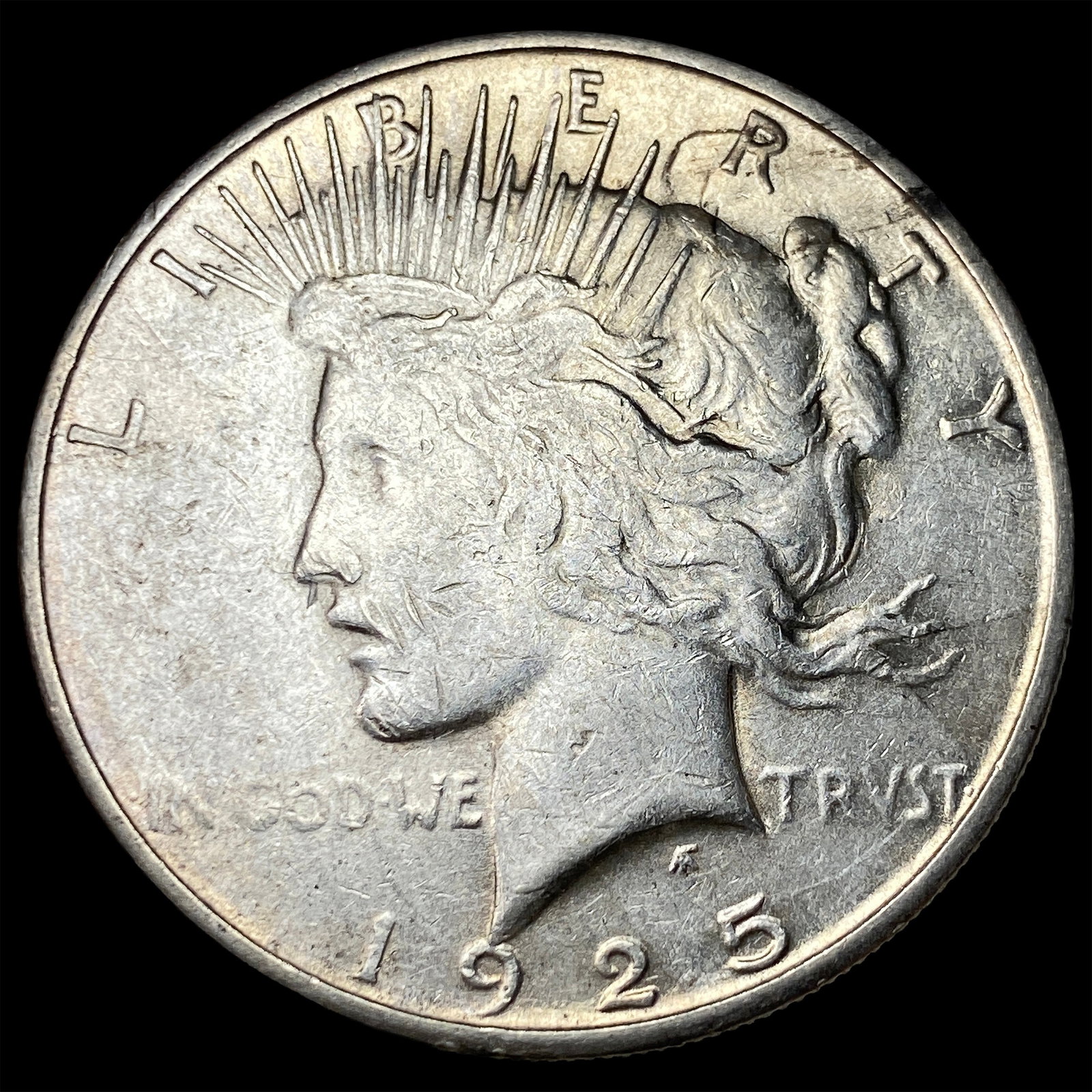 1925-S Silver Peace Dollar CLOSELY UNCIRCULATED: 1925-S Silver Peace Dollar CLOSELY UNCIRCULATED
