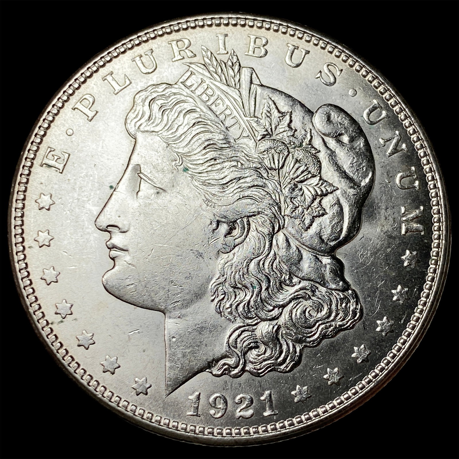 1921-D Silver Morgan Dollar CHOICE BU: 1921-D Silver Morgan Dollar CHOICE BU