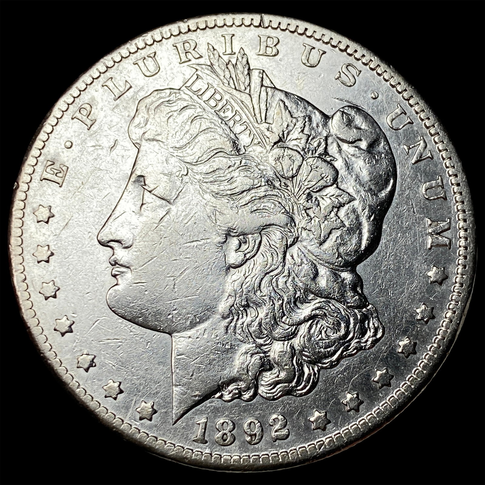 1892-CC Silver Morgan Dollar CHOICE AU: 1892-CC Silver Morgan Dollar CHOICE AU