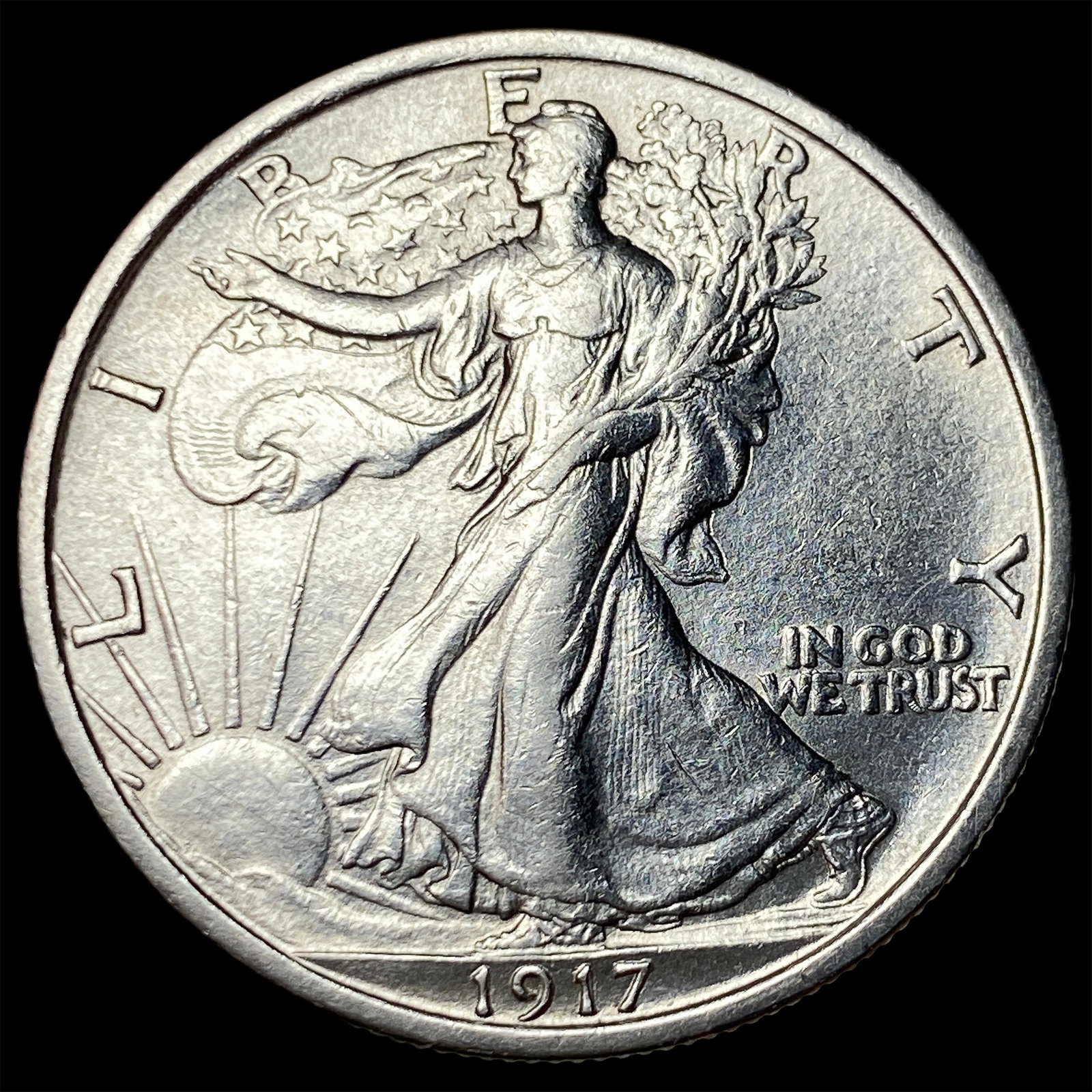 1917 Walking Liberty Half Dollar UNCIRCULATED: 1917 Walking Liberty Half Dollar UNCIRCULATED