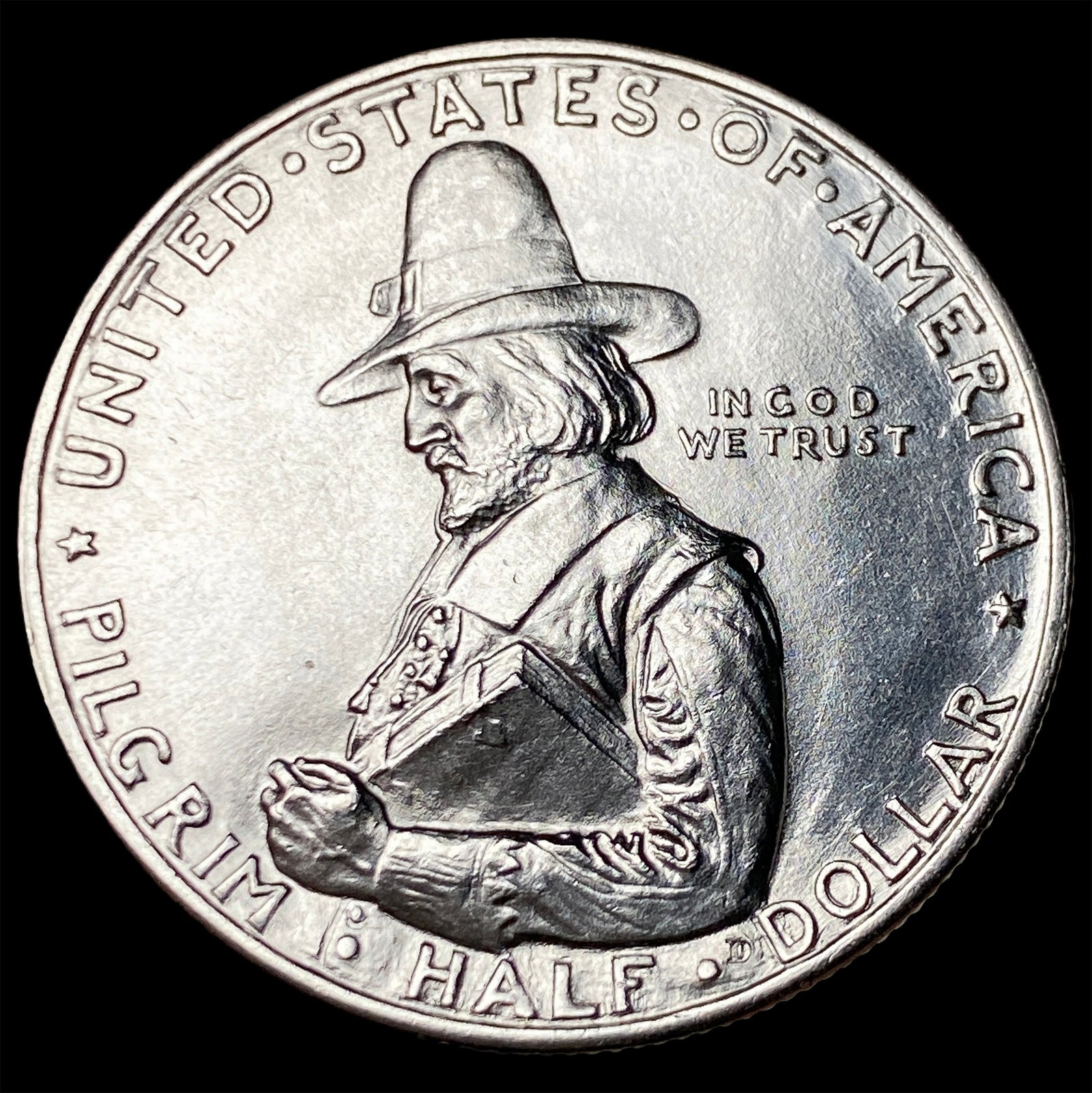 1920 Silver Pilgrim Half Dollar GEM BU: 1920 Silver Pilgrim Half Dollar GEM BU