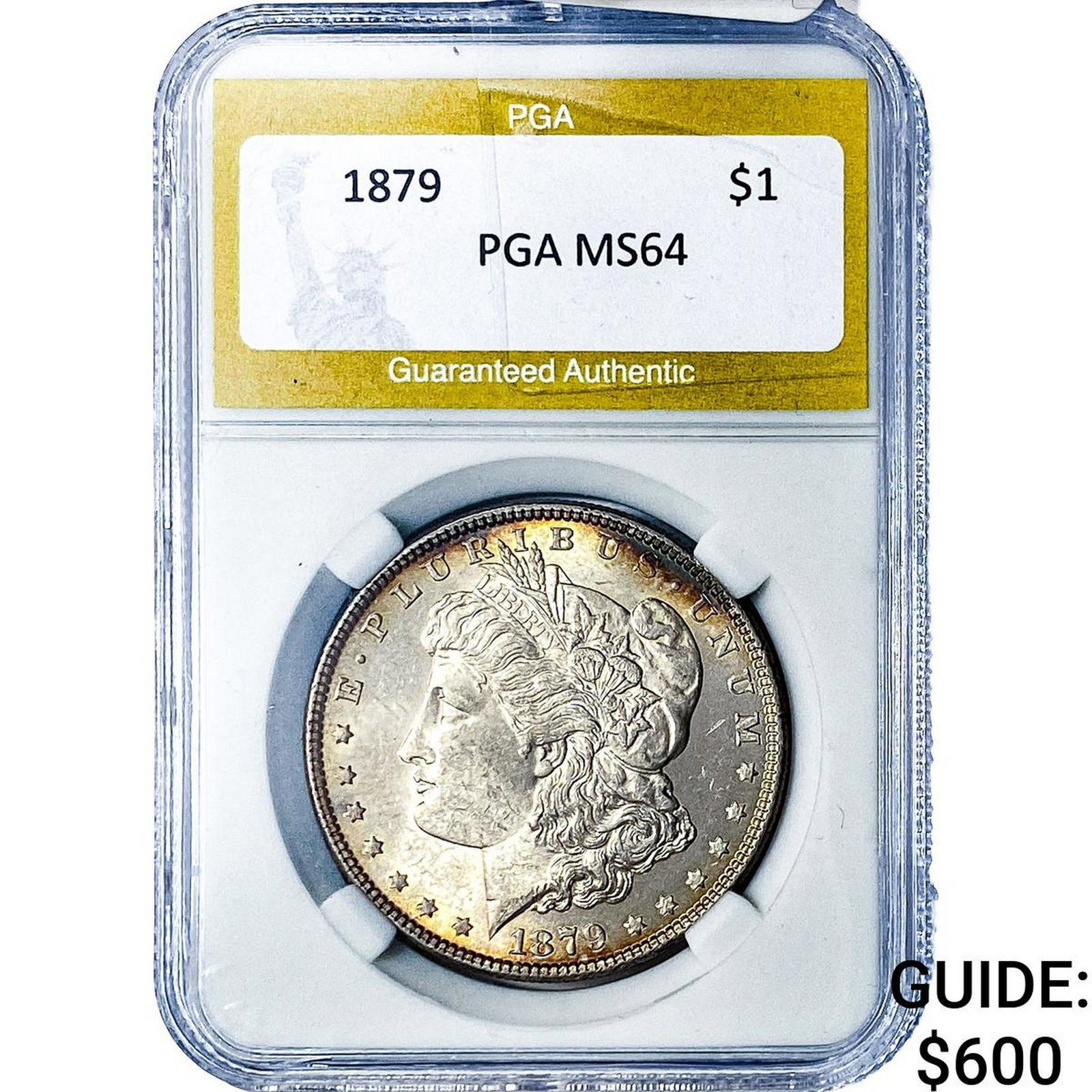 1879 Morgan Silver Dollar PGA MS64: 1879 Morgan Silver Dollar PGA MS64