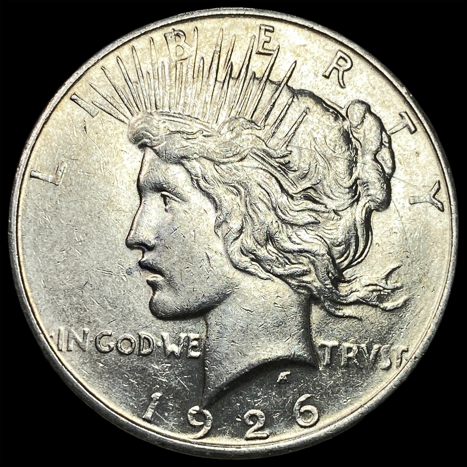1926-D Peace Silver Dollar CHOICE AU: 1926-D Peace Silver Dollar CHOICE AU