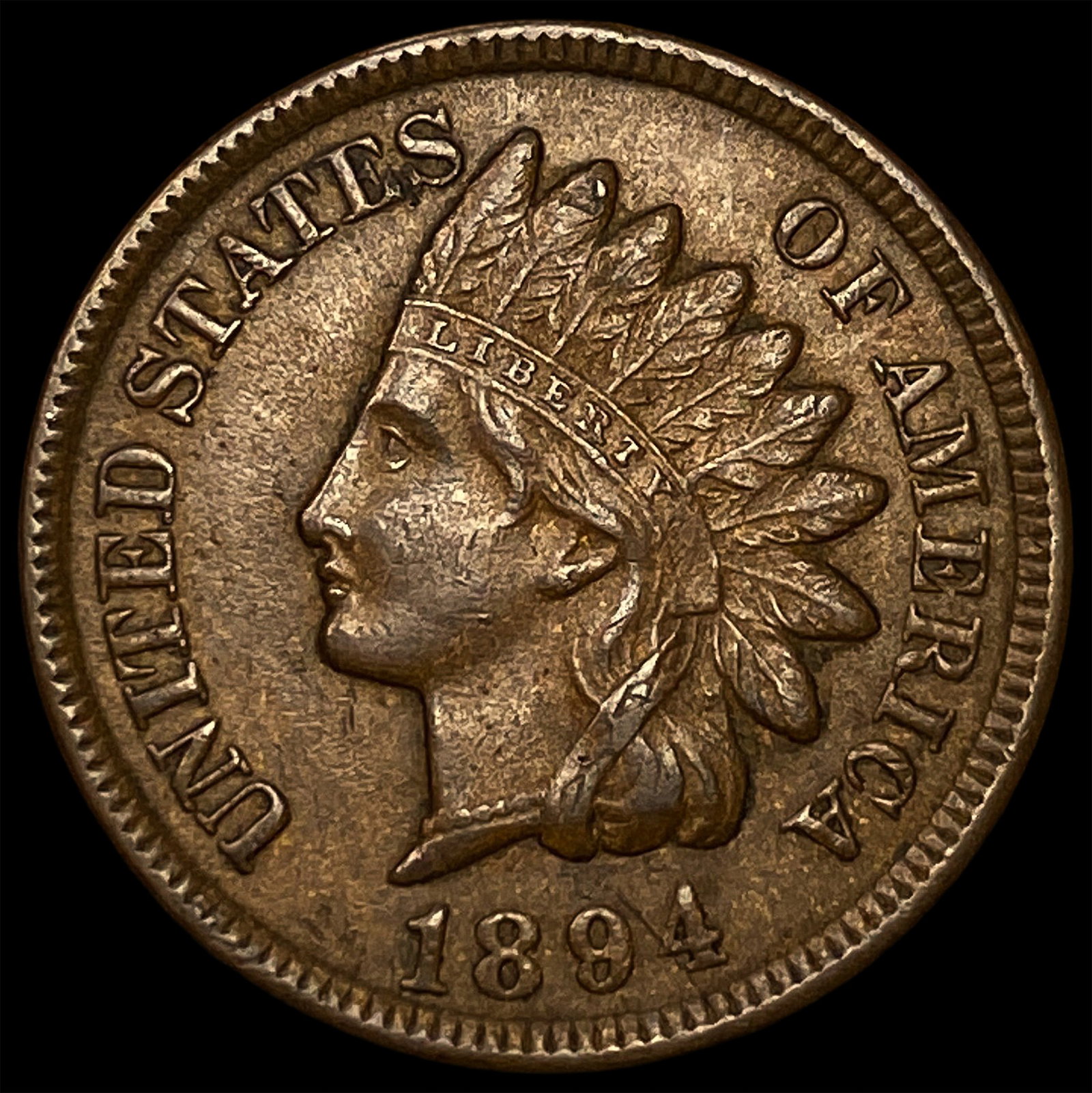 1894 Indian Head Cent NEARLY UNCIRCULATED (1 of 2)