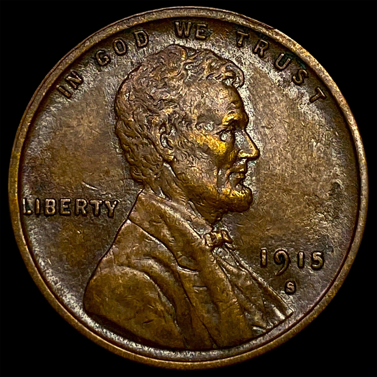 1915-S Lincoln Wheat Cent CLOSELY UNCIRCULATED: 1915-S Lincoln Wheat Cent CLOSELY UNCIRCULATED