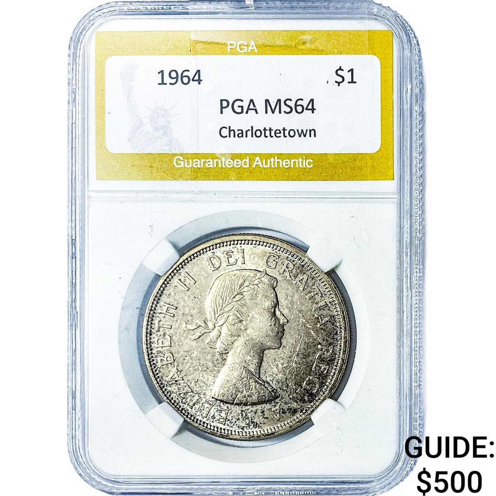 1964 $1 Charlottetown PGA MS64: 1964 $1 Charlottetown PGA MS64