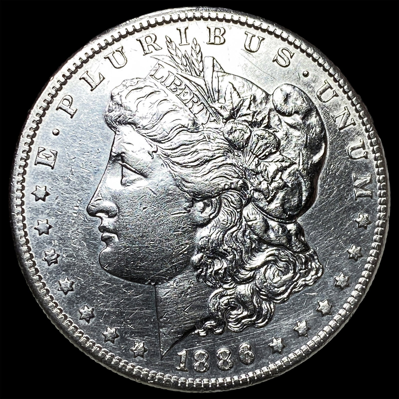 1886 Morgan Silver Dollar CLOSELY UNCIRCULATED: 1886 Morgan Silver Dollar CLOSELY UNCIRCULATED