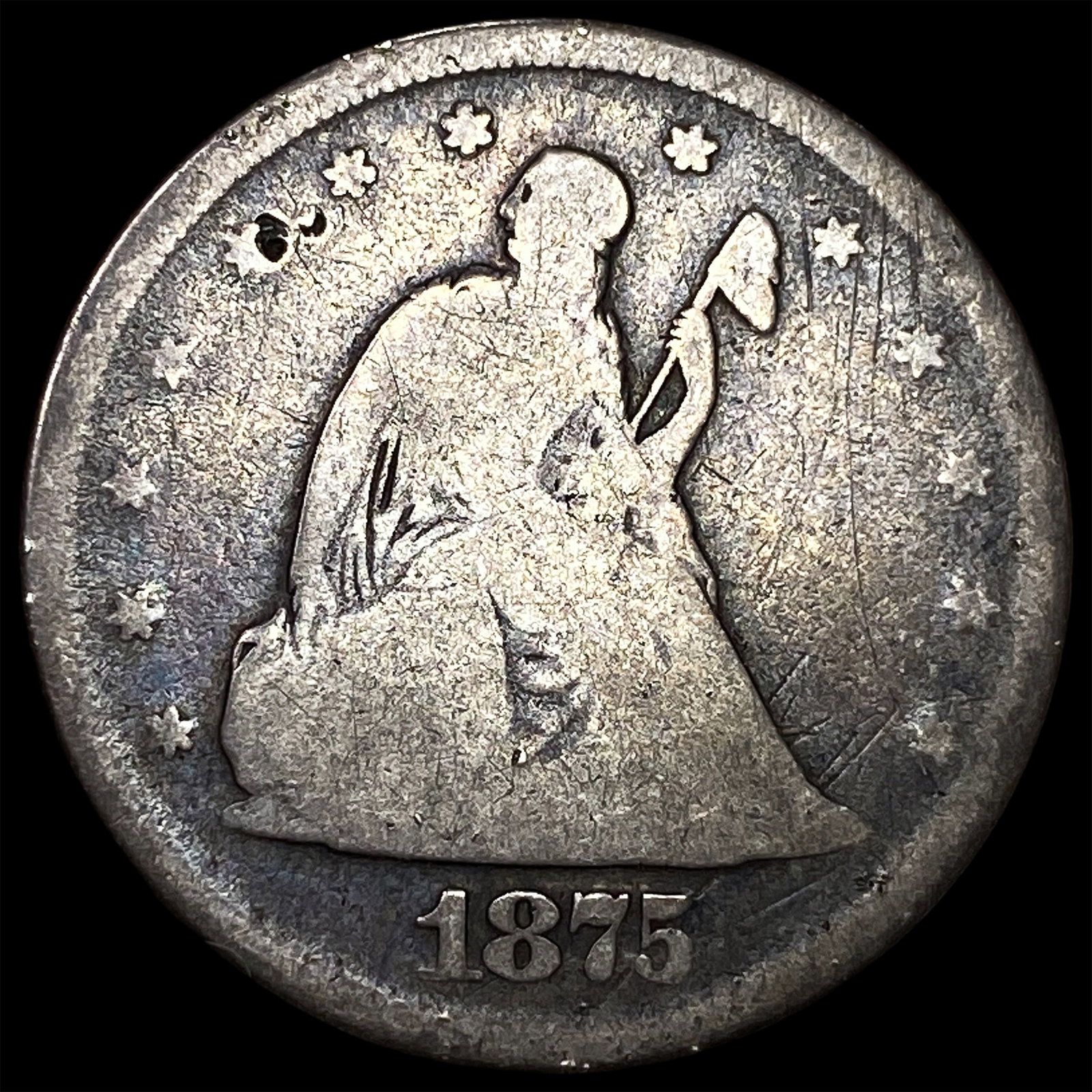 1875 Seated Liberty Twenty Cents NICELY CIRCULATED (1 of 2)