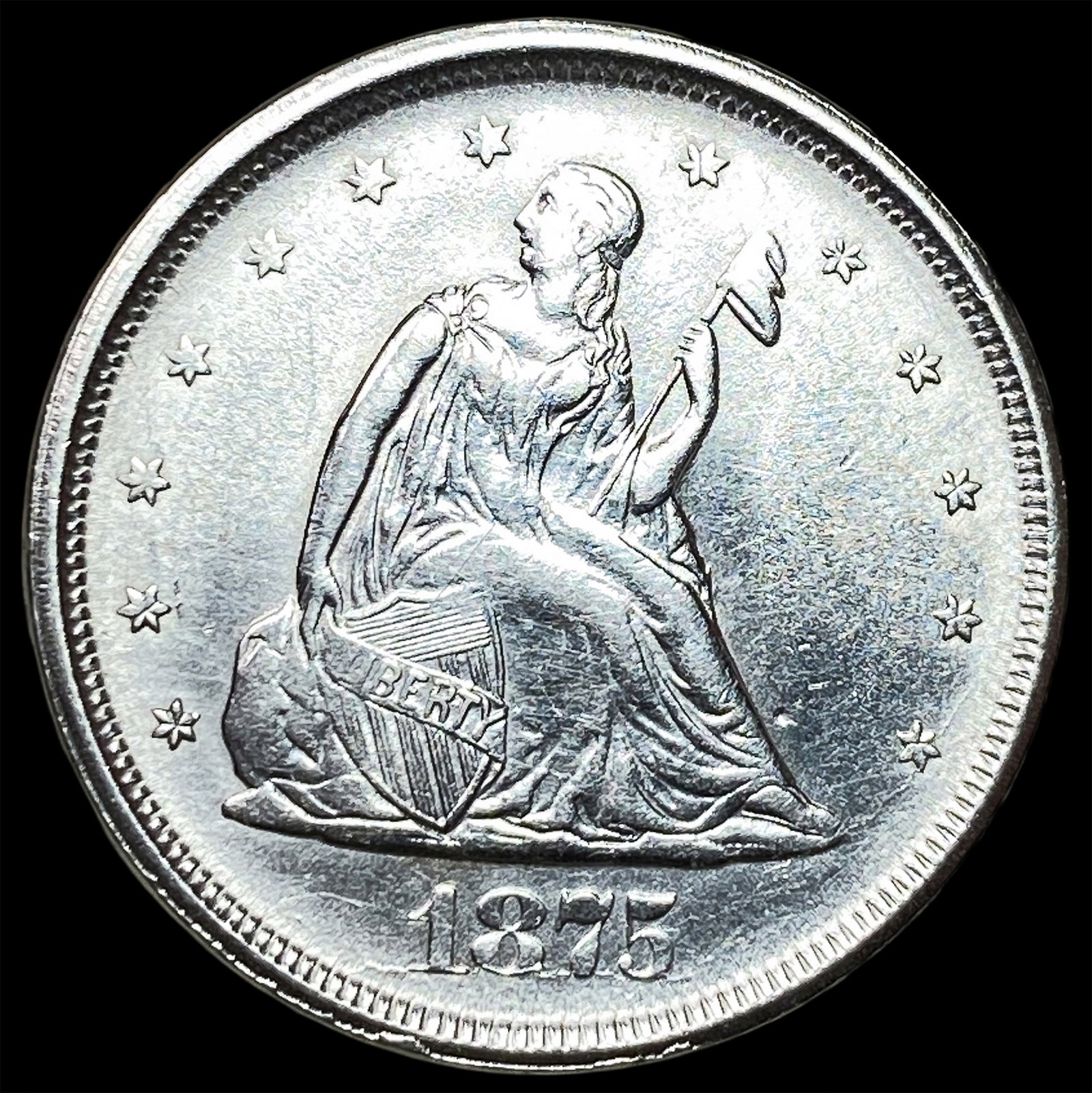 1875-S Silver Twenty Cents UNCIRCULATED (1 of 2)