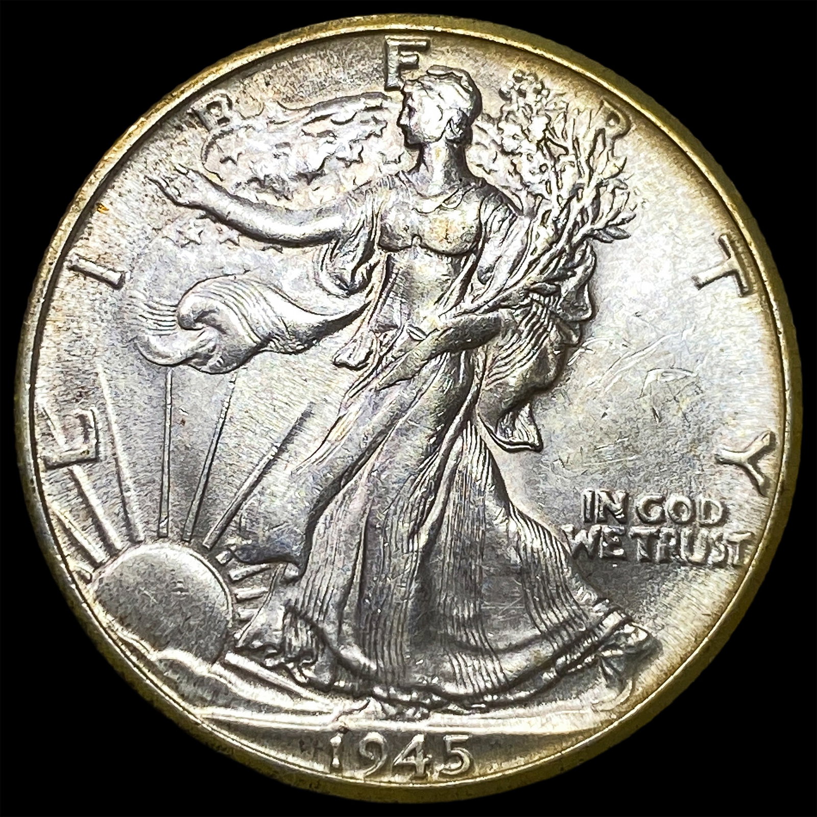 1945-D Silver Walking Liberty Half Dollar UNCIRCULATED: 1945-D Silver Walking Liberty Half Dollar UNCIRCULATED