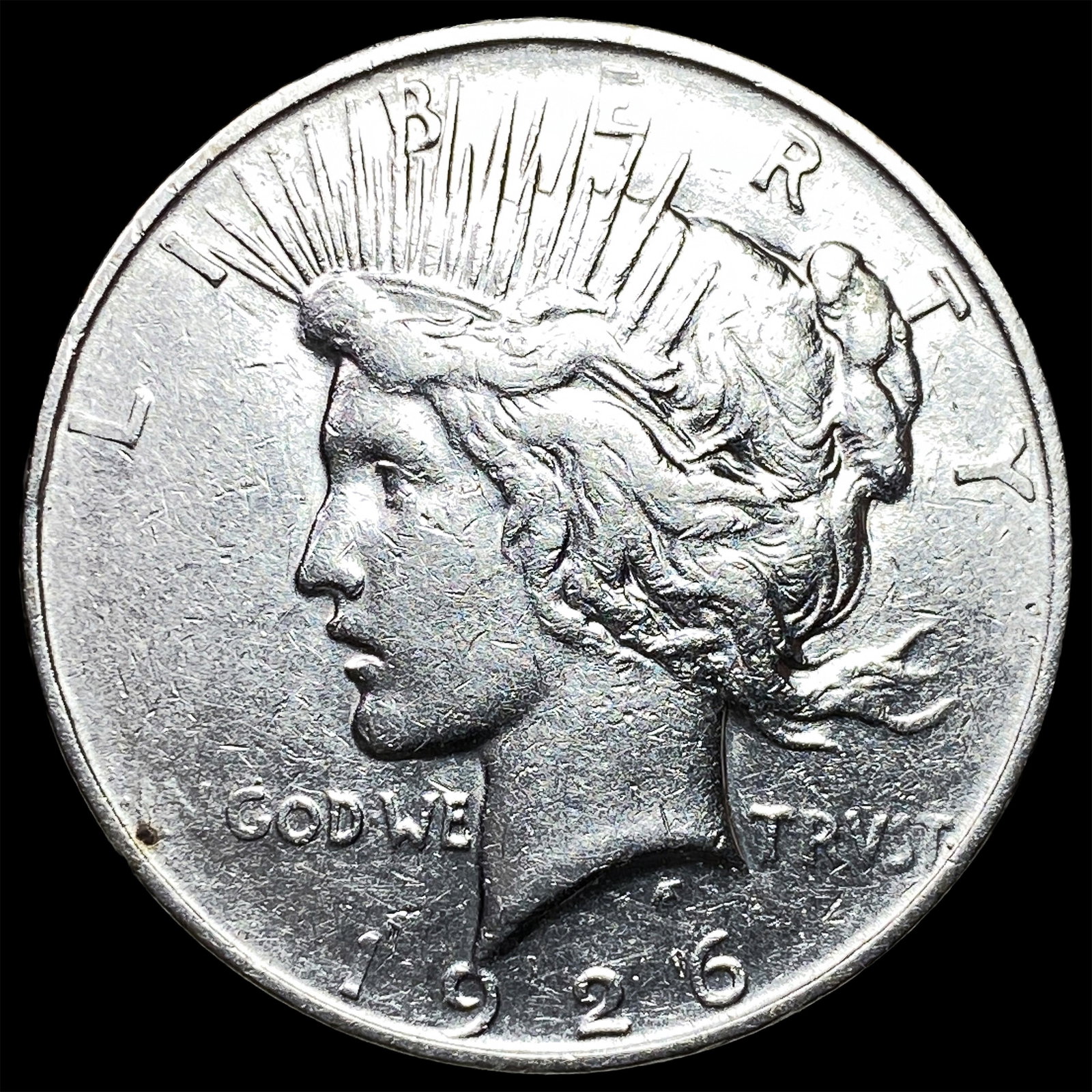 1926-D Peace Silver Dollar NEARLY UNCIRCULATED: 1926-D Peace Silver Dollar NEARLY UNCIRCULATED