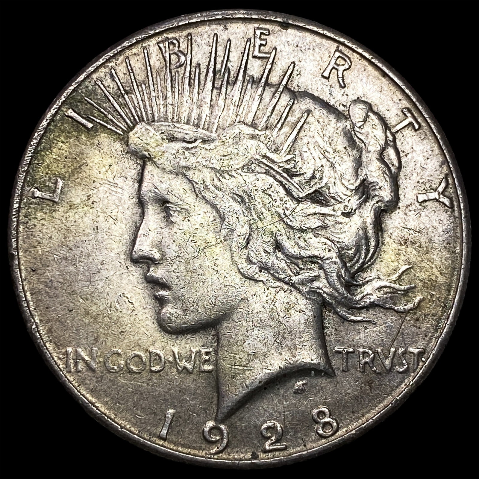 1928-S Silver Peace Dollar CLOSELY UNCIRCULATED: 1928-S Silver Peace Dollar CLOSELY UNCIRCULATED
