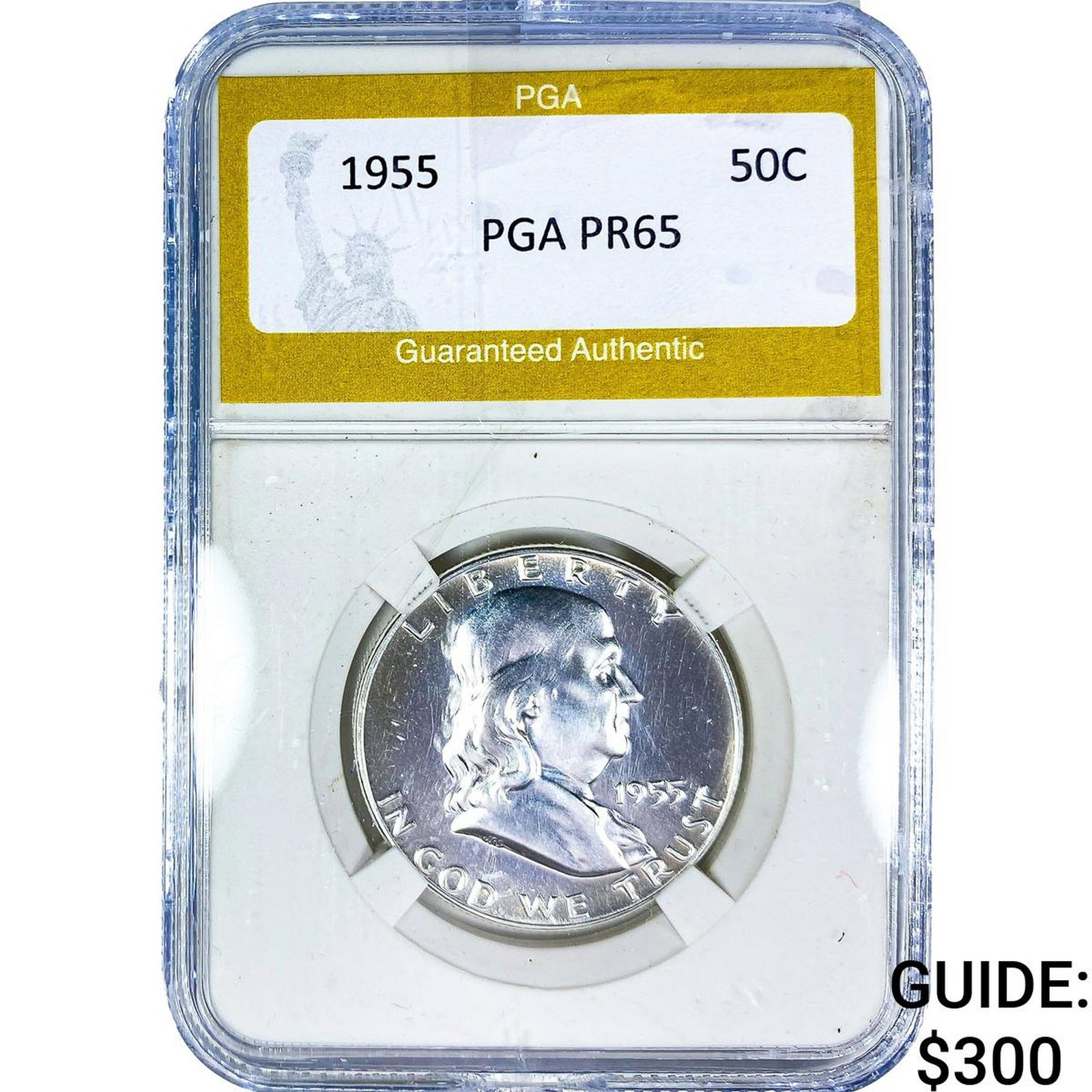 1955 Franklin Half Dollar PGA PR65: 1955 Franklin Half Dollar PGA PR65