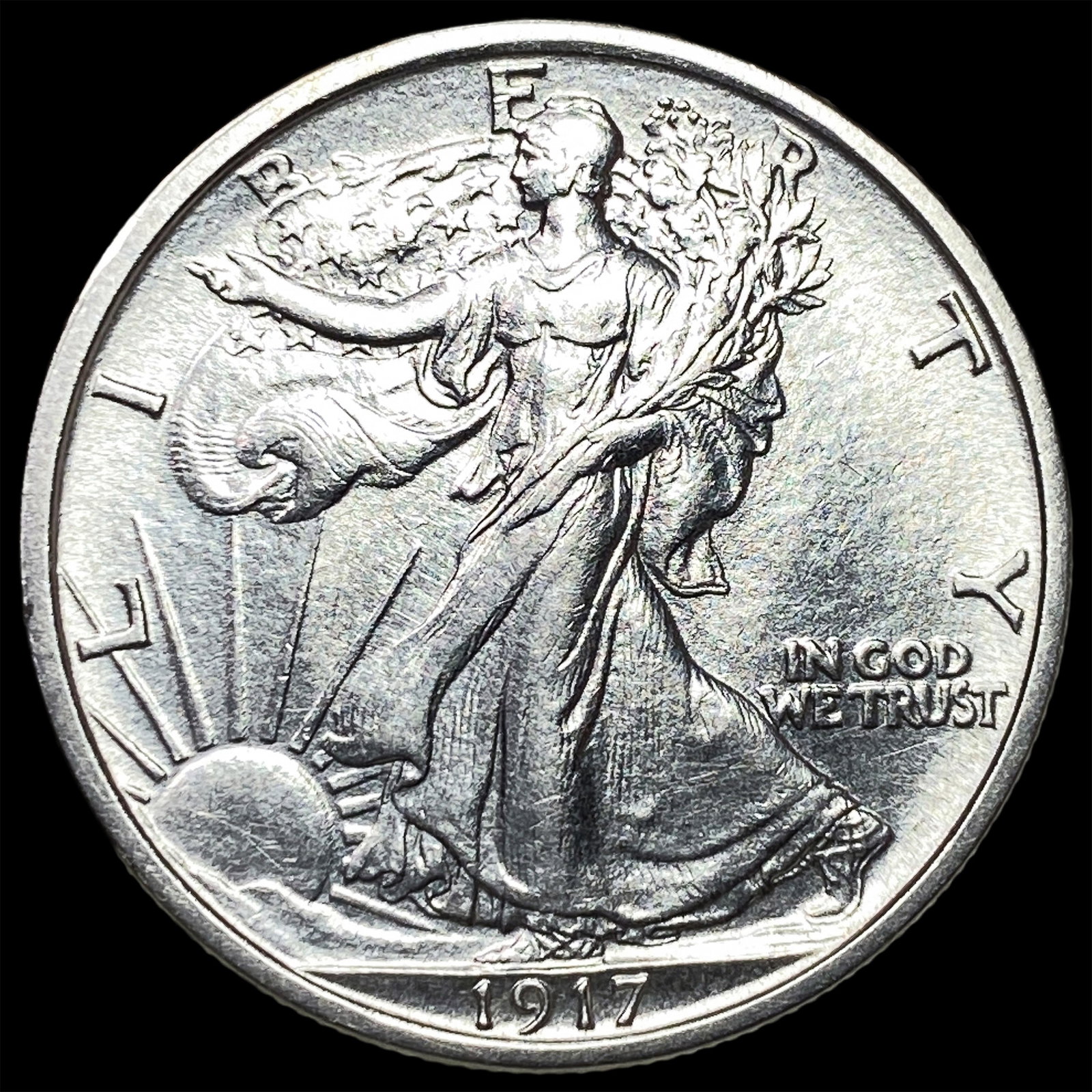 1917 Walking Liberty Half Dollar UNCIRCULATED: 1917 Walking Liberty Half Dollar UNCIRCULATED
