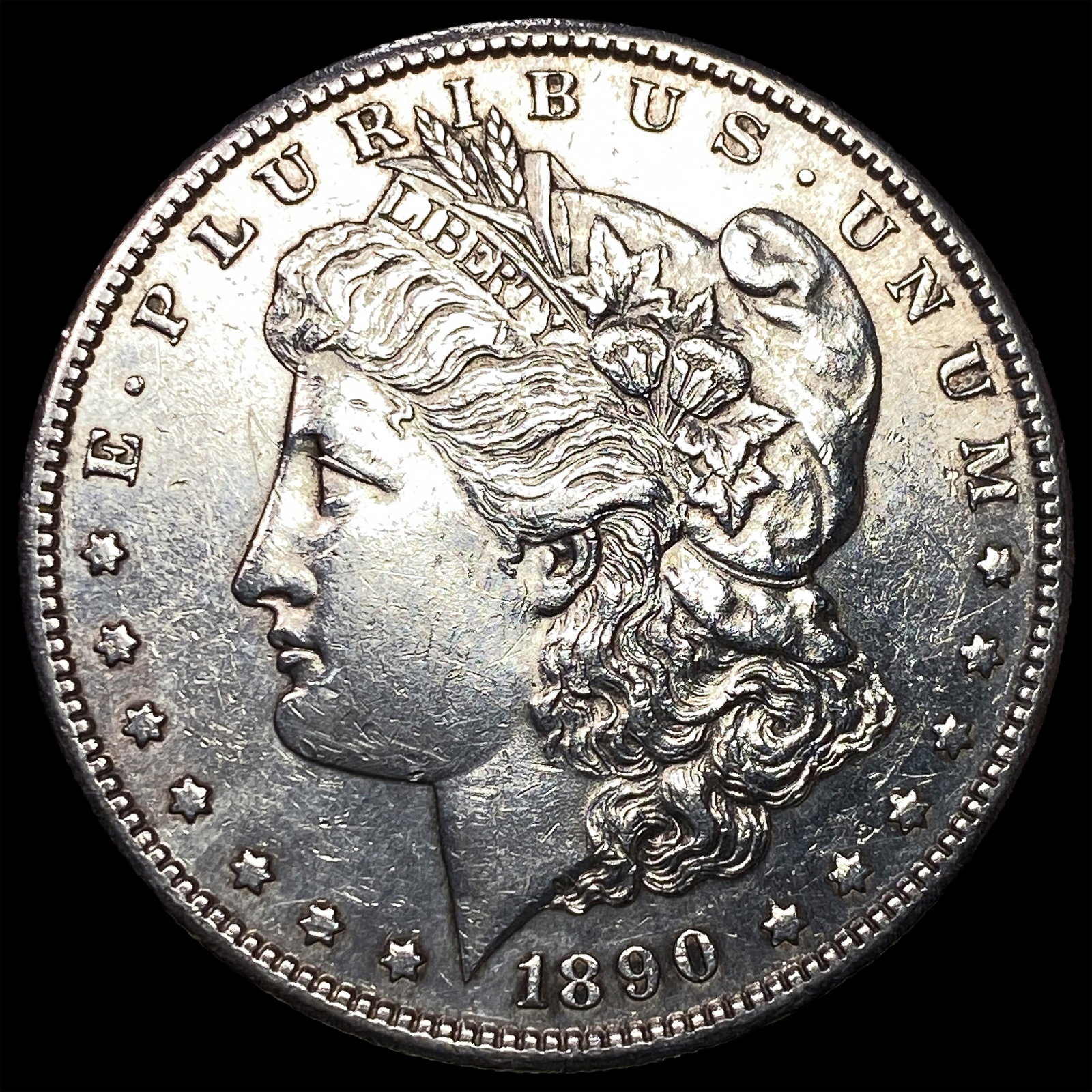 1890-S Silver Morgan Dollar CHOICE AU: 1890-S Silver Morgan Dollar CHOICE AU
