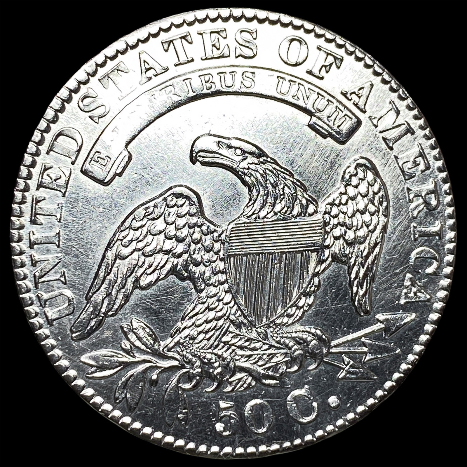 1831 Capped Bust Half Dollar UNCIRCULATED - 2