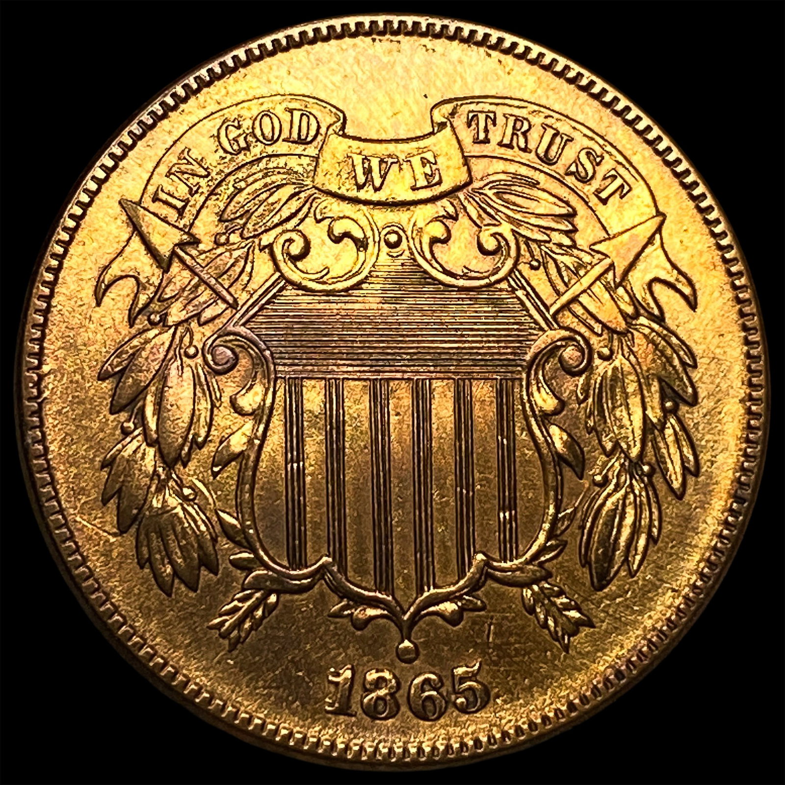 1865 Two-Cent Piece HIGH GRADE: 1865 Two-Cent Piece HIGH GRADE