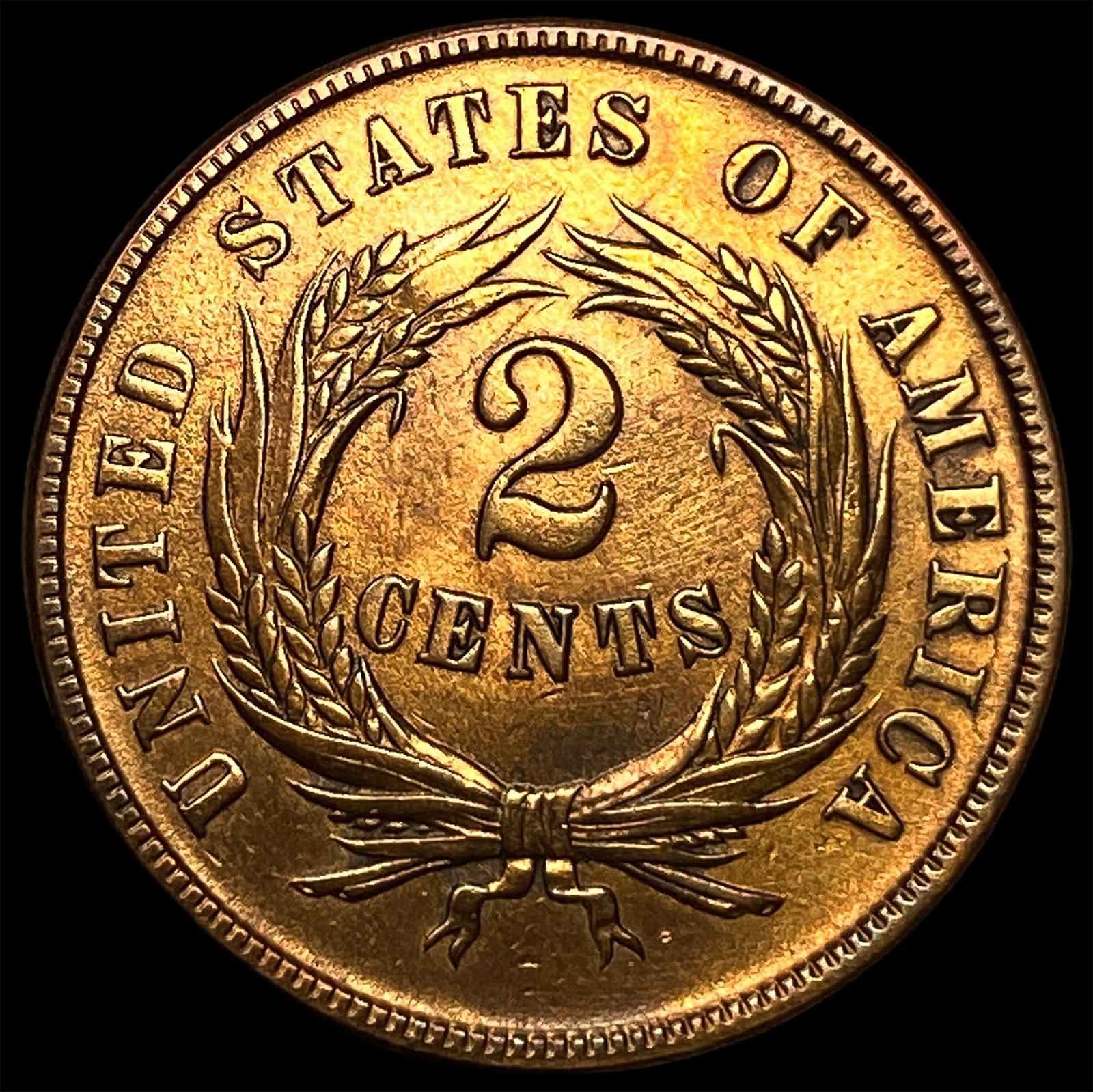 1865 Two-Cent Piece HIGH GRADE - 2