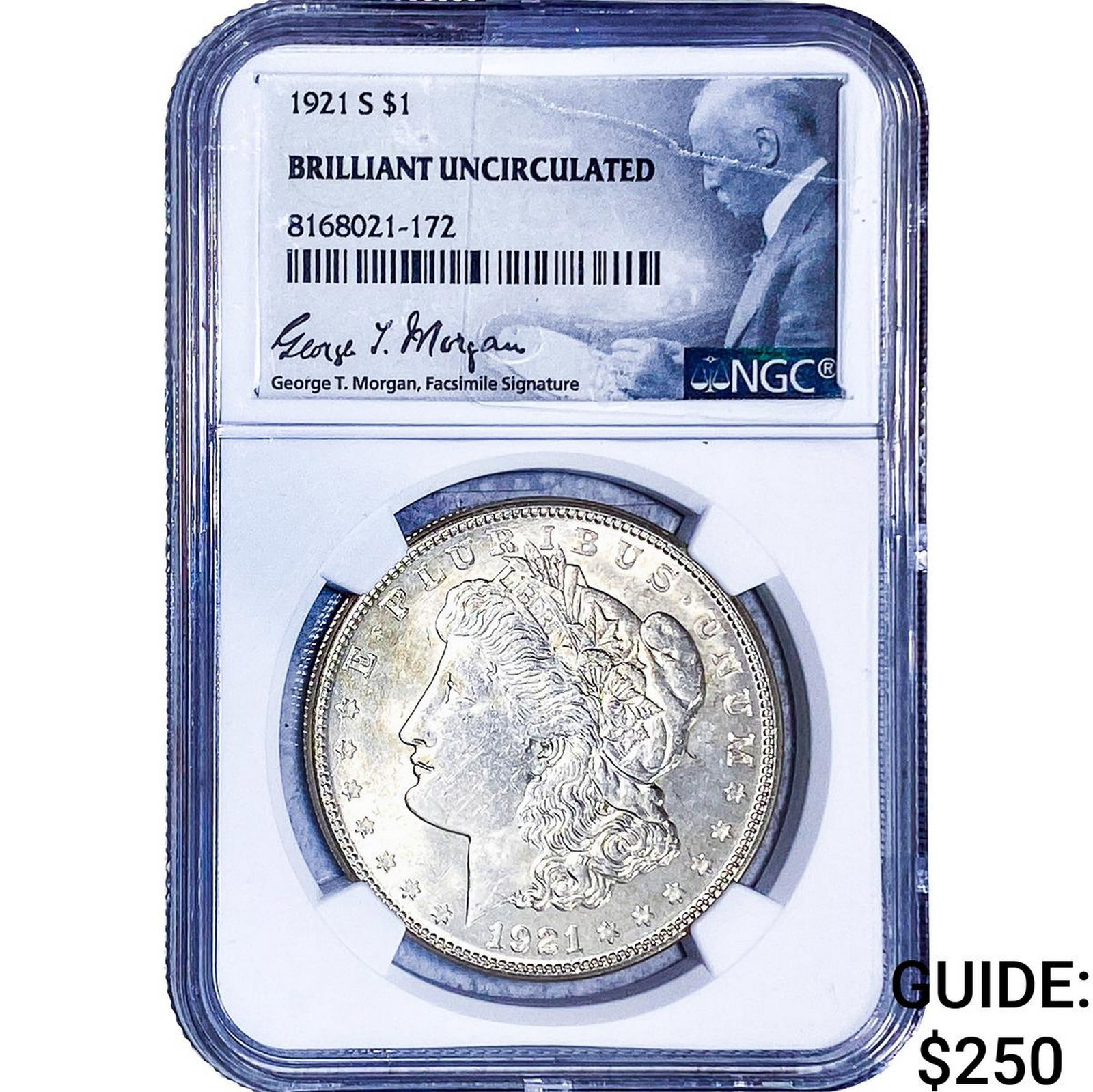 1921-S Morgan Silver Dollar NGC BU (1 of 2)