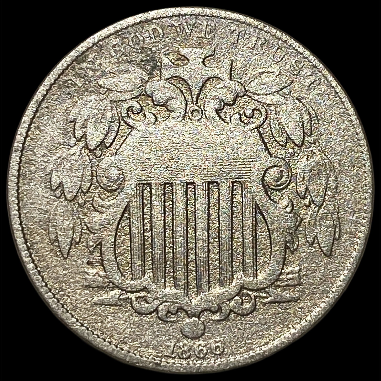 1866 Shield Nickel LIGHTLY CIRCULATED (1 of 2)