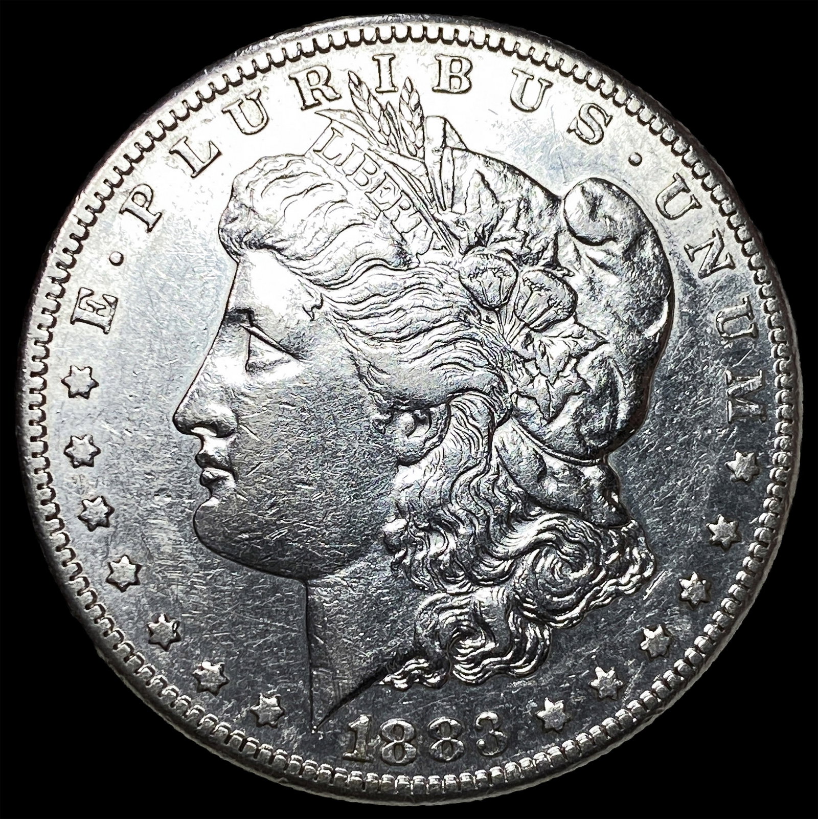 1883-S Silver Morgan Dollar CHOICE AU: 1883-S Silver Morgan Dollar CHOICE AU