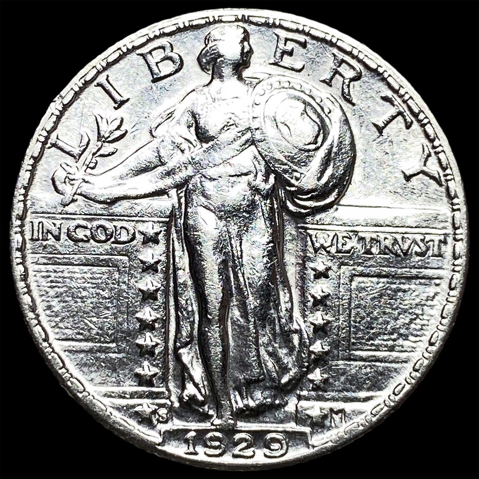 1929-S Silver Standing Liberty Quarter UNCIRCULATED: 1929-S Silver Standing Liberty Quarter UNCIRCULATED