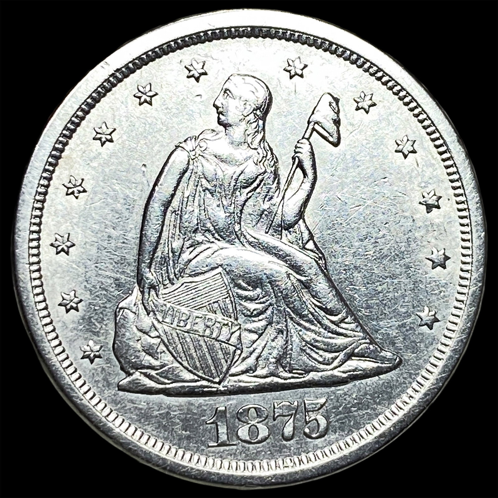 1875-S Silver Twenty Cents UNCIRCULATED (1 of 2)