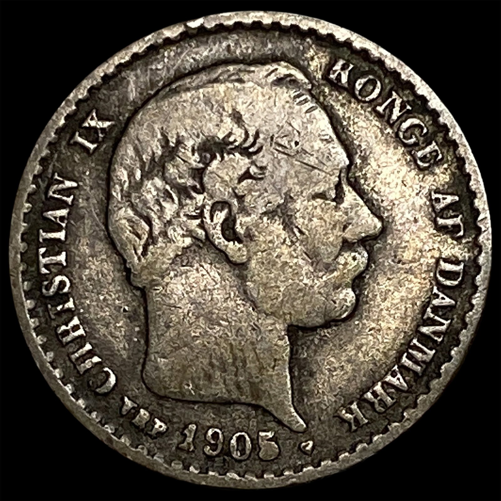 1905 Denmark Silver 10 Ore (1 of 2)