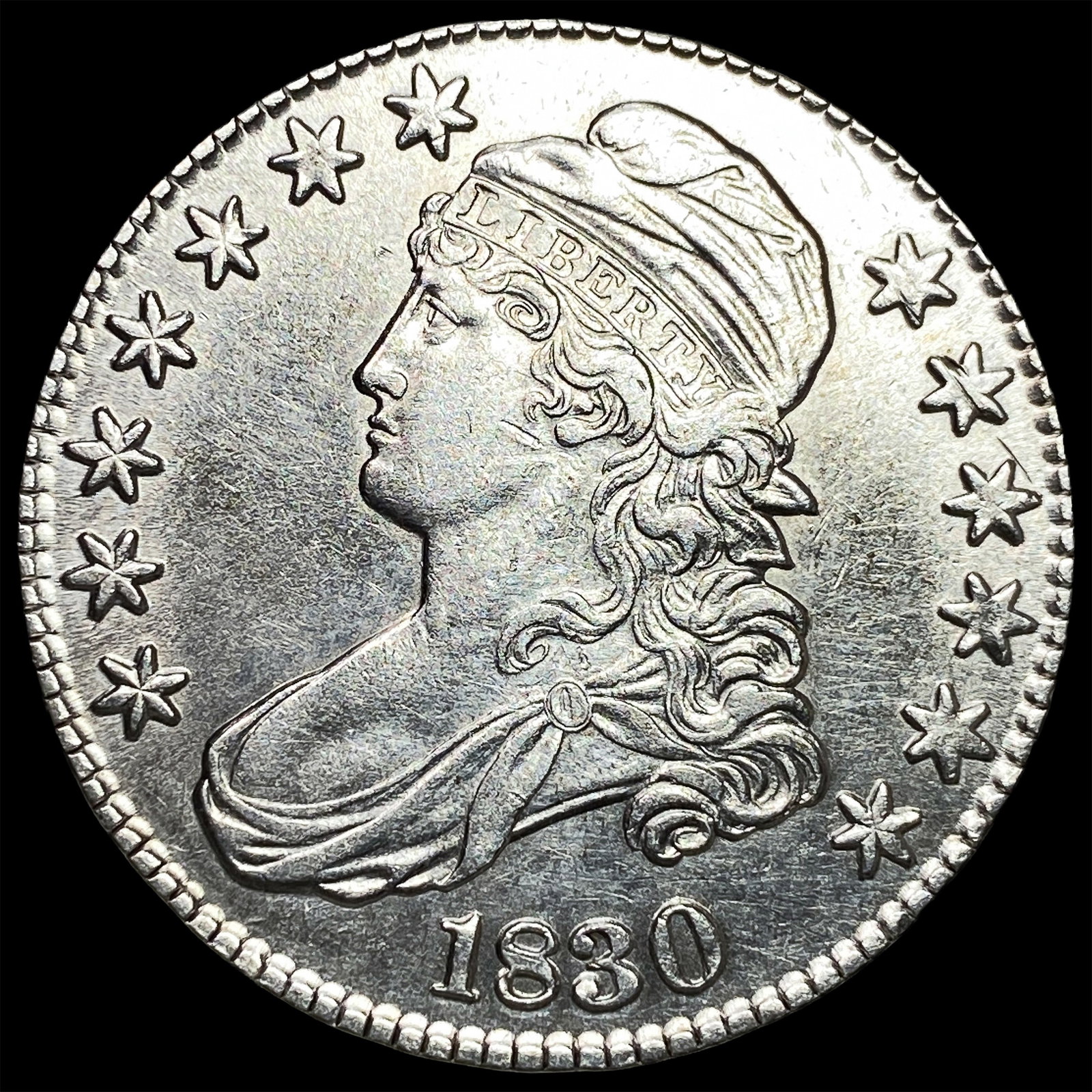 1830 Capped Bust Half Dollar UNCIRCULATED (1 of 2)