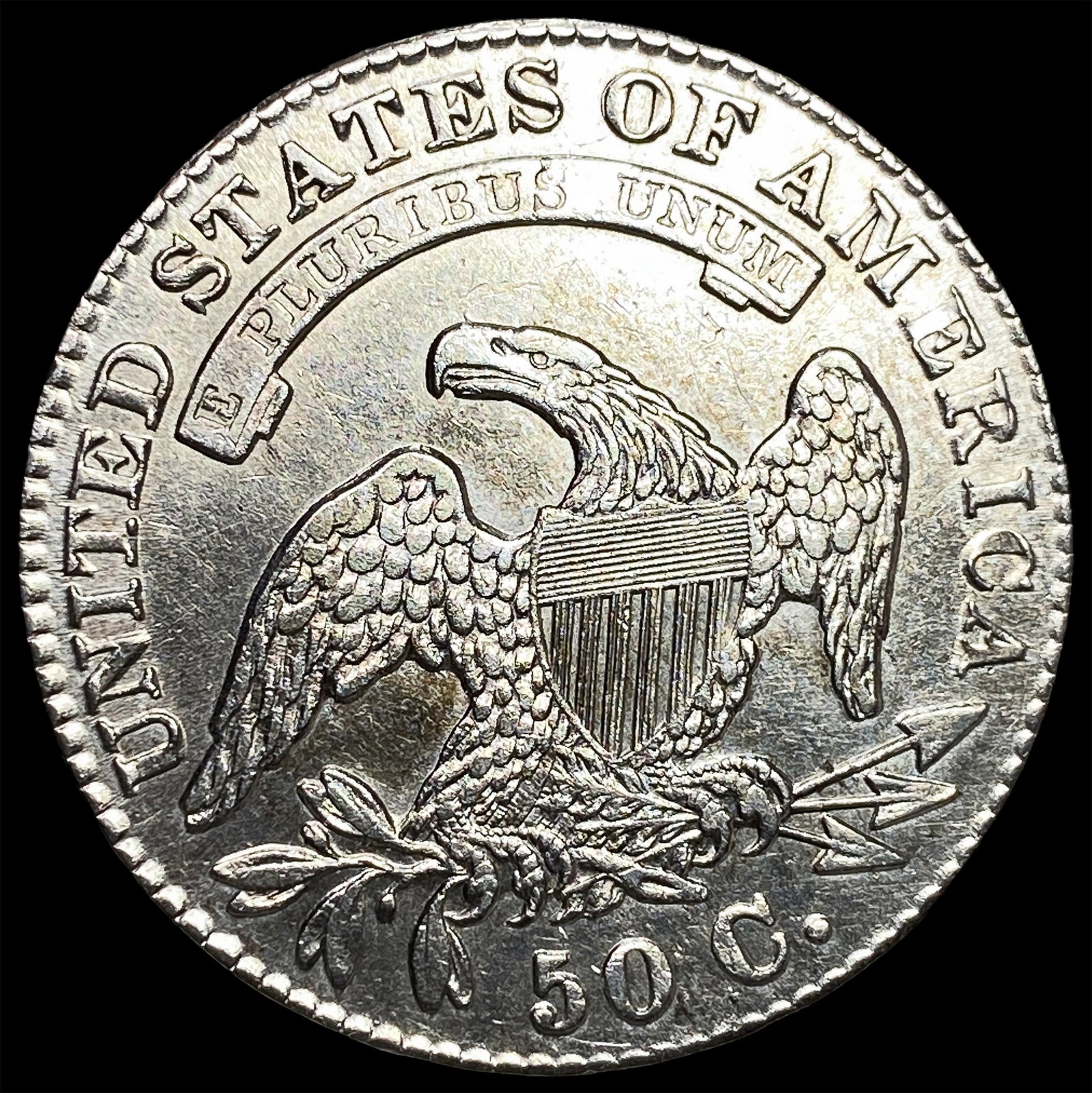 1830 Capped Bust Half Dollar UNCIRCULATED - 2