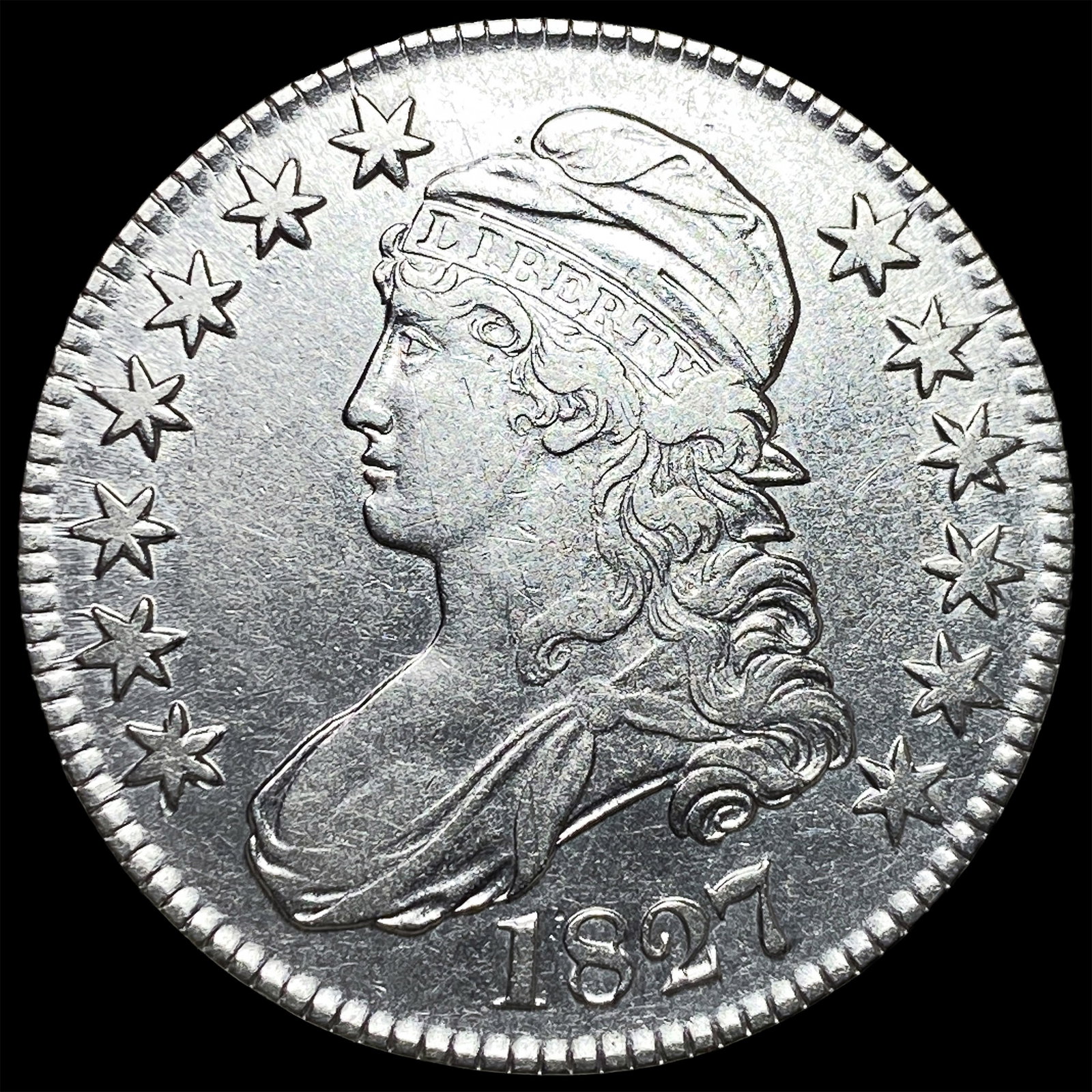 1827 Capped Bust Half Dollar UNCIRCULATED (1 of 2)