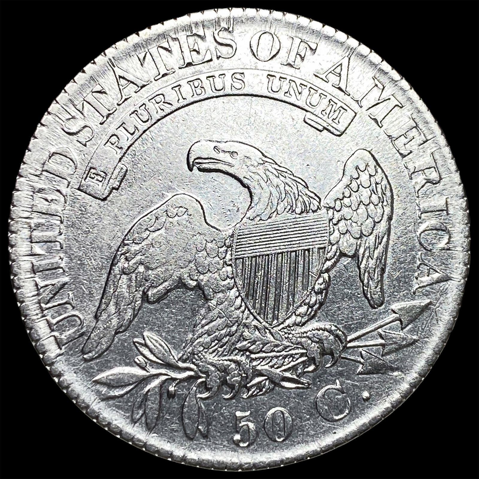 1827 Capped Bust Half Dollar UNCIRCULATED - 2