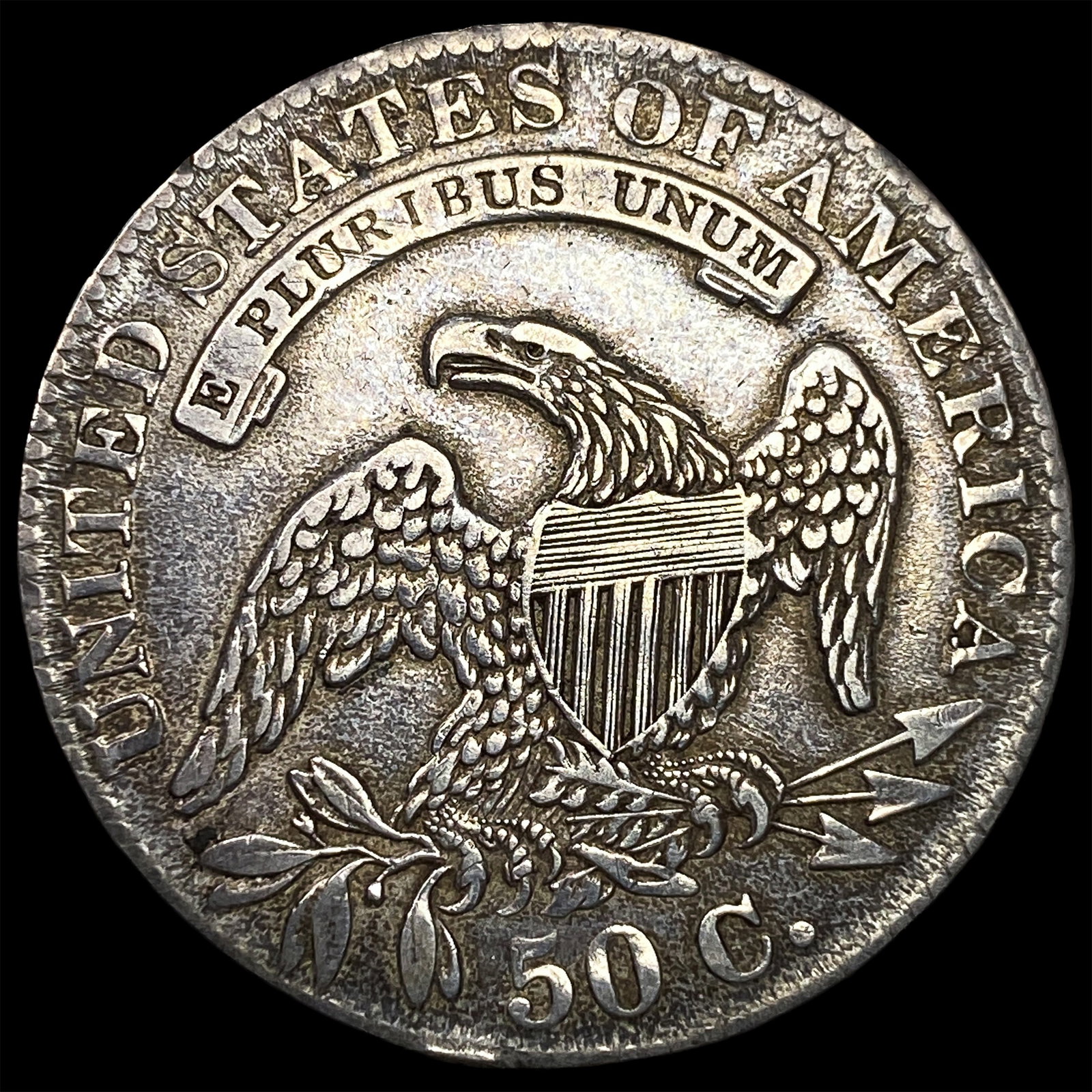 1833 Capped Bust Half Dollar CLOSELY UNCIRCULATED - 2