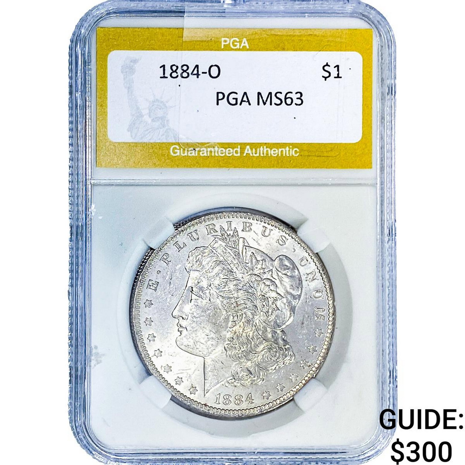 1884-O Morgan Silver Dollar PGA MS63: 1884-O Morgan Silver Dollar PGA MS63