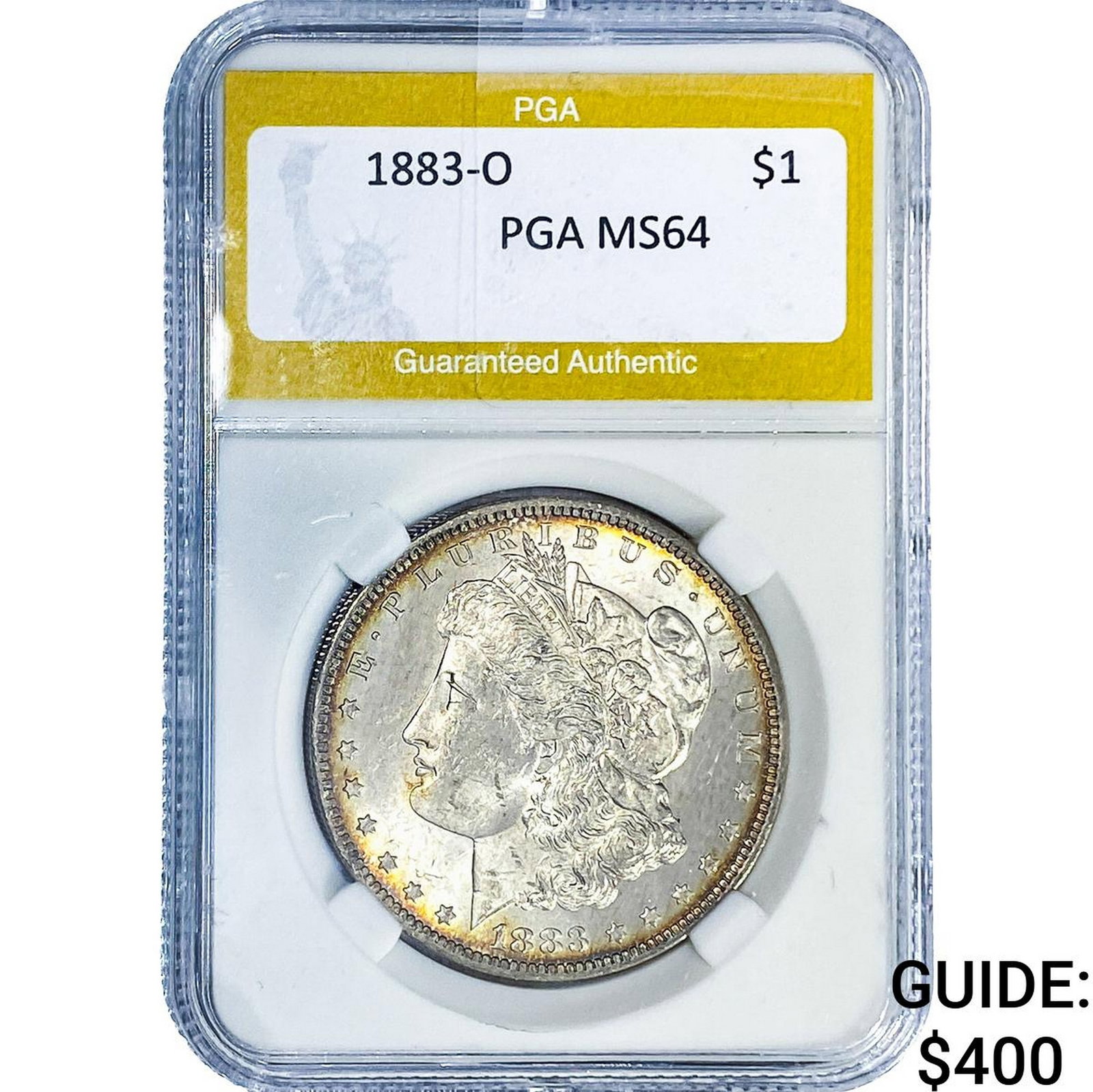 1883-O Morgan Silver Dollar PGA MS64: 1883-O Morgan Silver Dollar PGA MS64