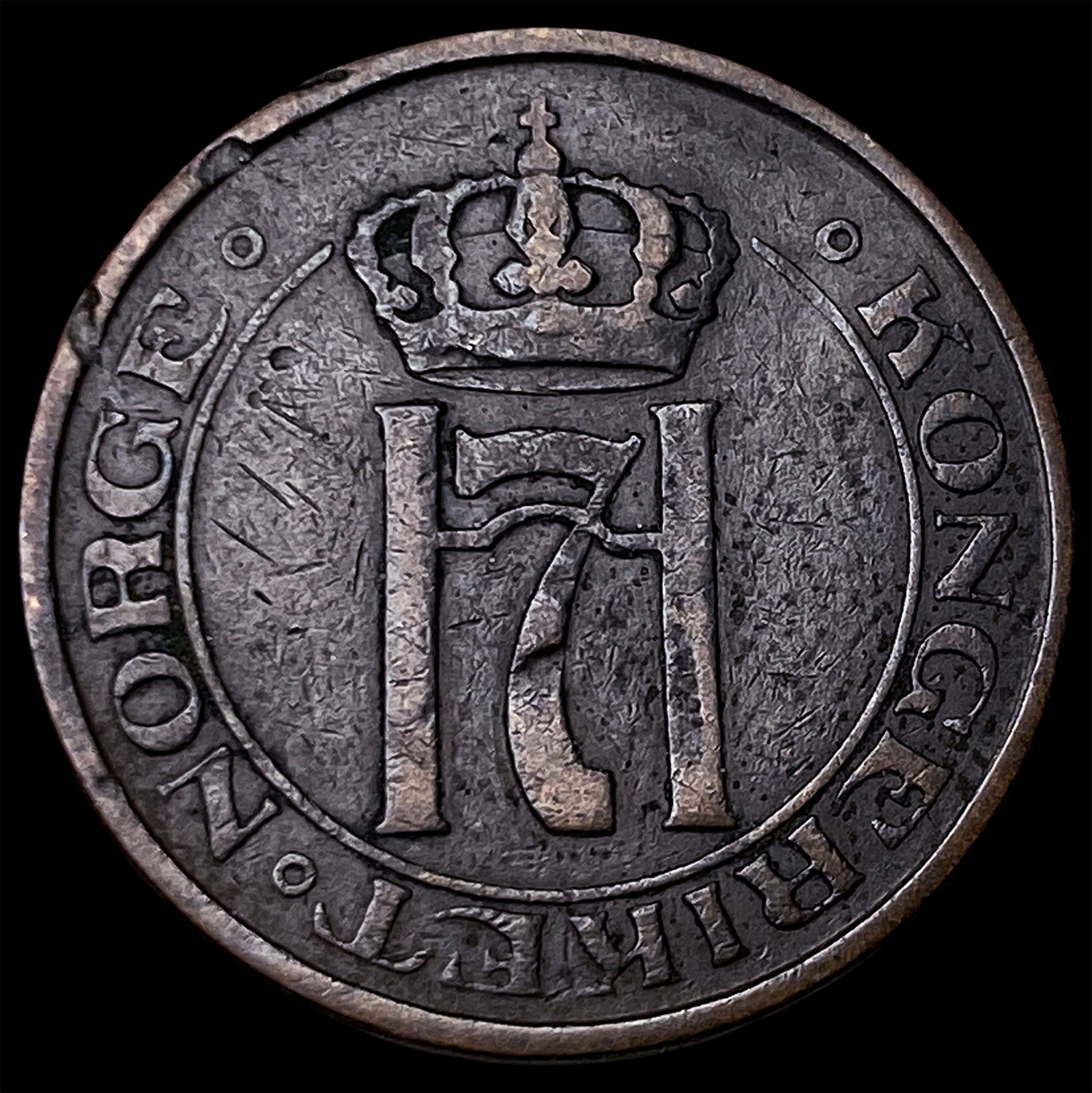 1910 Norway Bronze 2 Ore: 1910 Norway Bronze 2 Ore