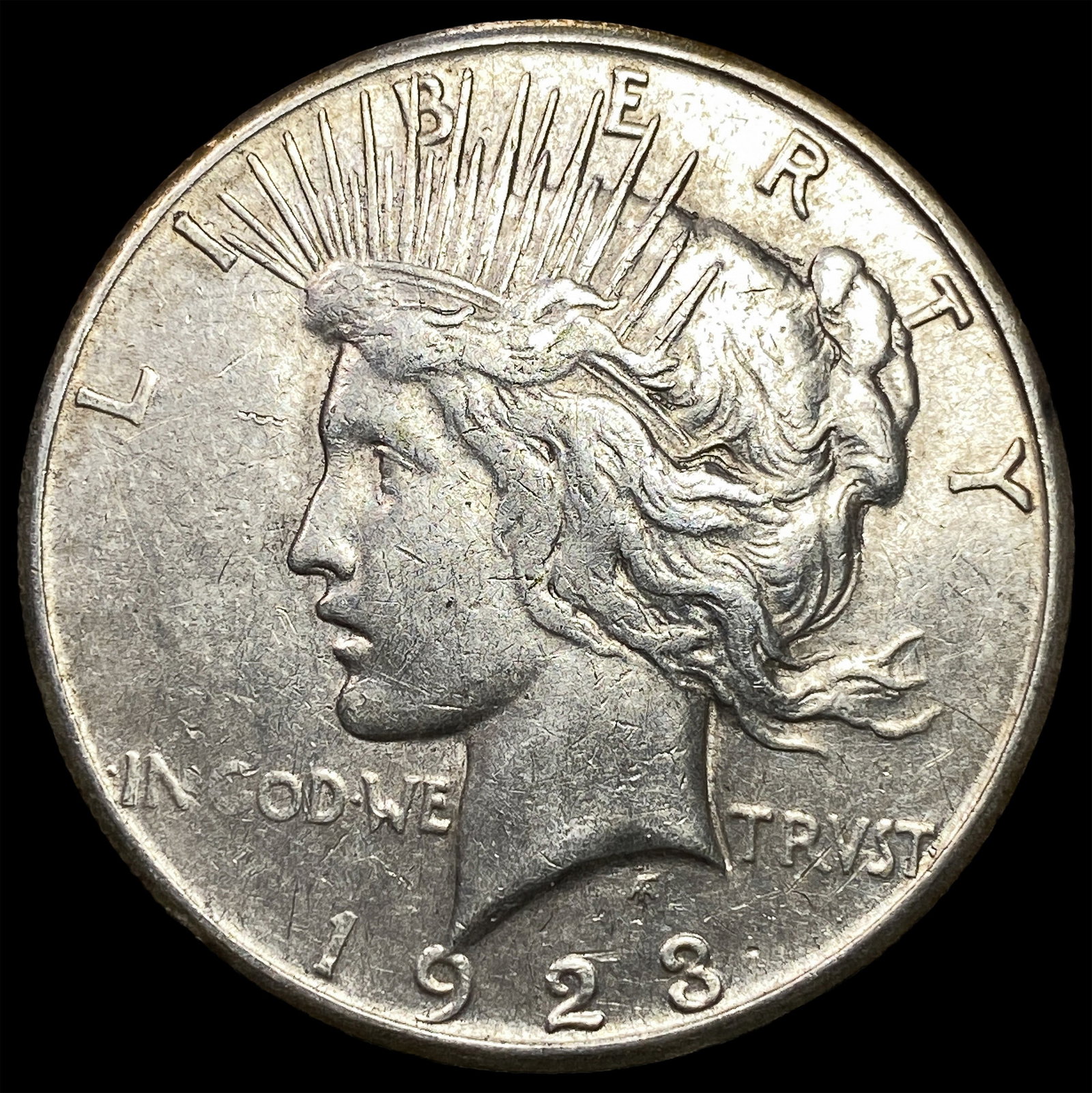 1923-S Silver Peace Dollar CLOSELY UNCIRCULATED: 1923-S Silver Peace Dollar CLOSELY UNCIRCULATED