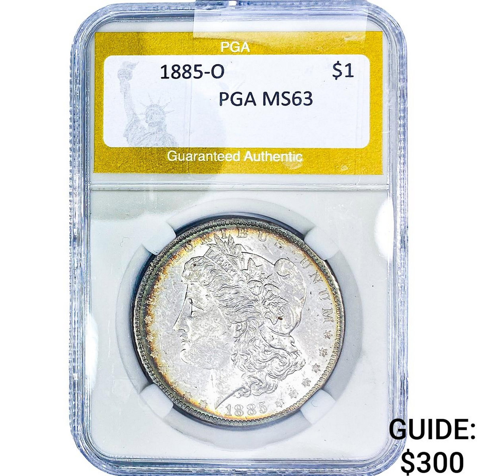 1885-O Morgan Silver Dollar PGA MS63: 1885-O Morgan Silver Dollar PGA MS63