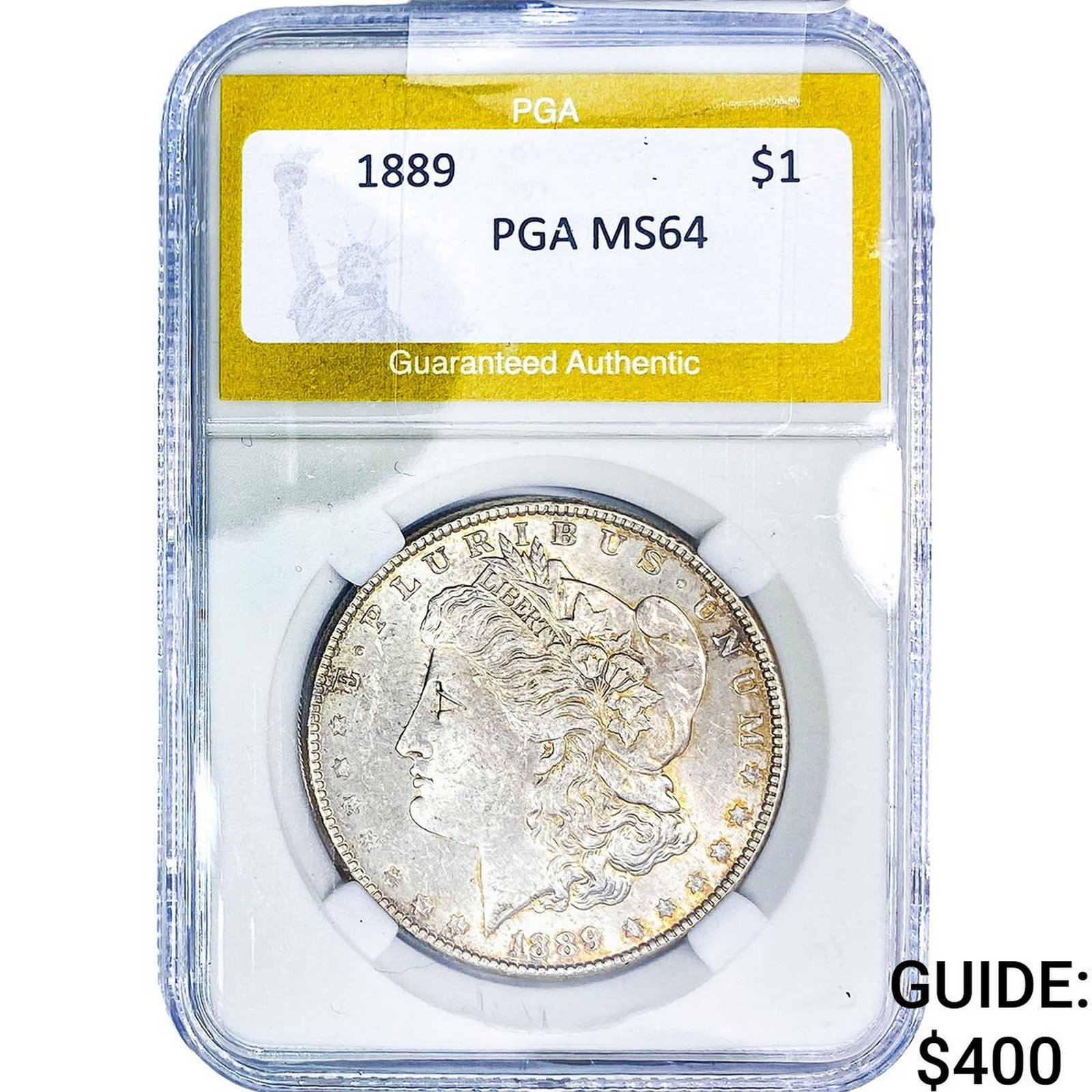 1889 Morgan Silver Dollar PGA MS64: 1889 Morgan Silver Dollar PGA MS64